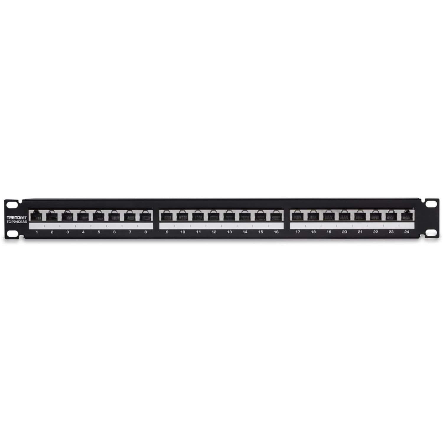 TRENDnet 24-Port Cat6A Shielded Patch Panel, 1U 19in Metal Housing, 10G Ready, Cat5e,Cat6,Cat6A Compatible, Cable Management, Color-Coded Labeling - Image 6