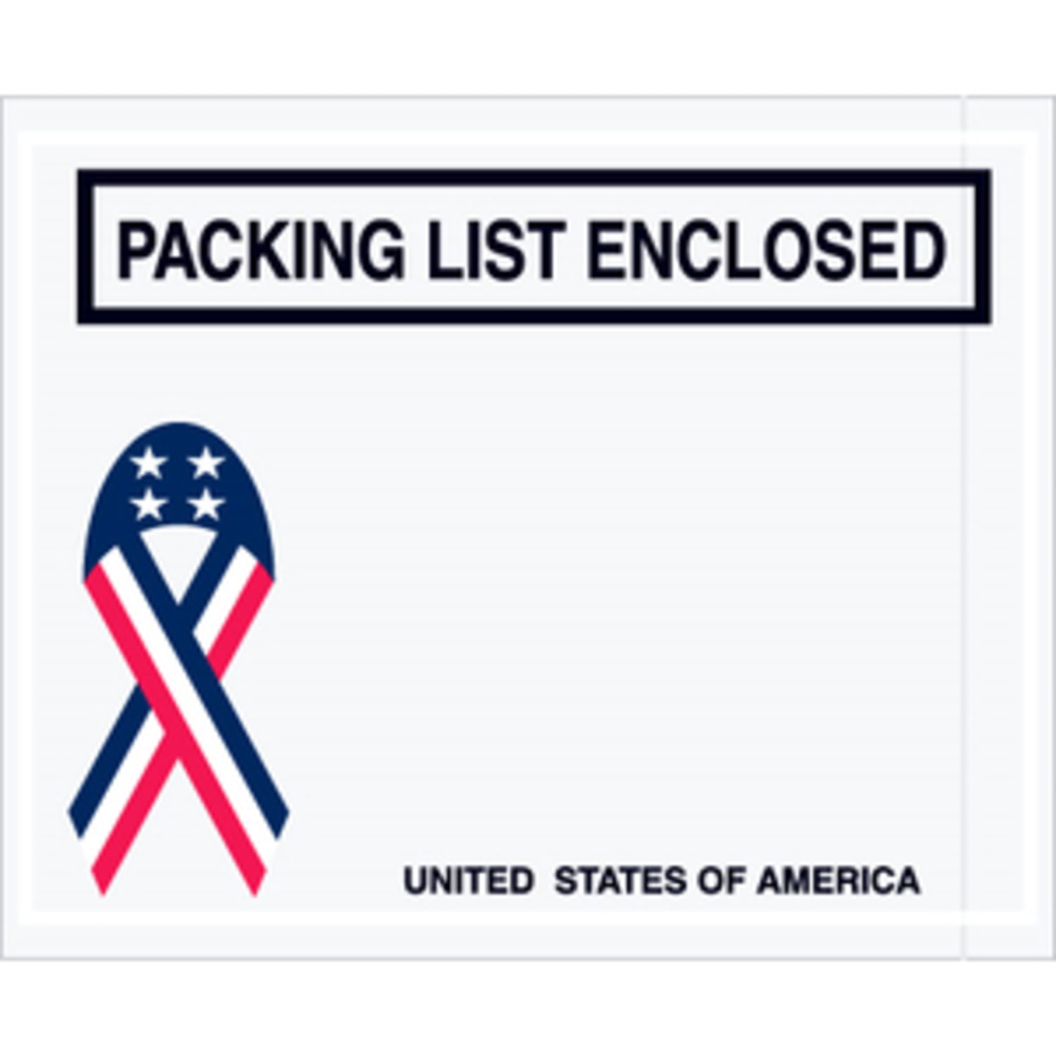 Tape Logic Packing List Envelopes, 4 1/2in x 5 1/2in, USA Ribbon, Pack Of 1,000 - Image 3