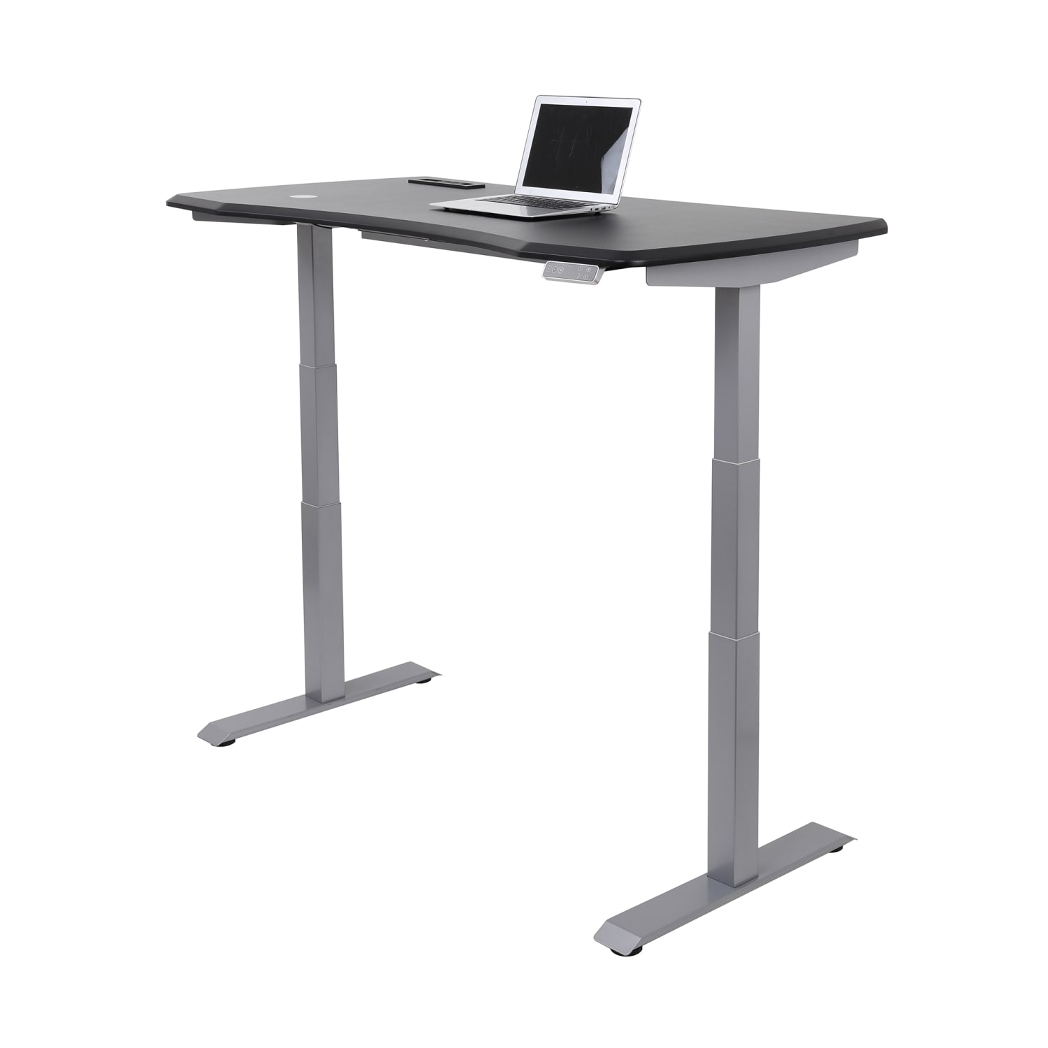 WorkPro Electric 60inW Height-Adjustable Standing Desk with Wireless Charging, Black - Image 4