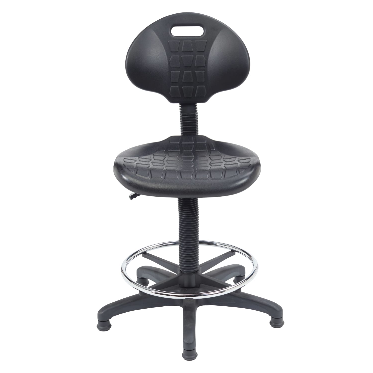 National Public Seating 6700 Series Kangaroo Polyurethane Task Chair Stool 22 to 32in Seat Height Black PopularChairscom