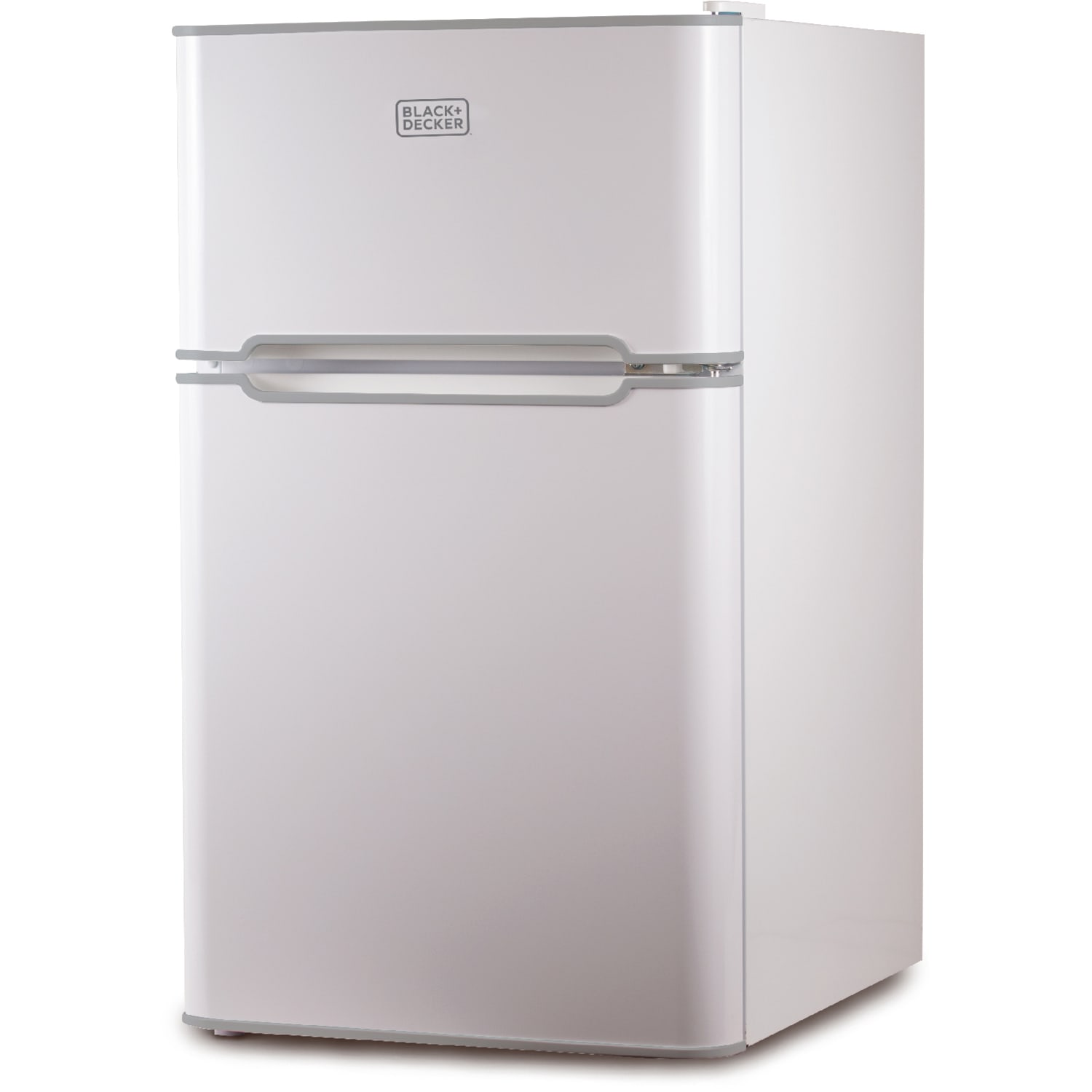 Black+Decker 3.1 Cu. Ft. 2-Door Refrigerator With True Freezer, White