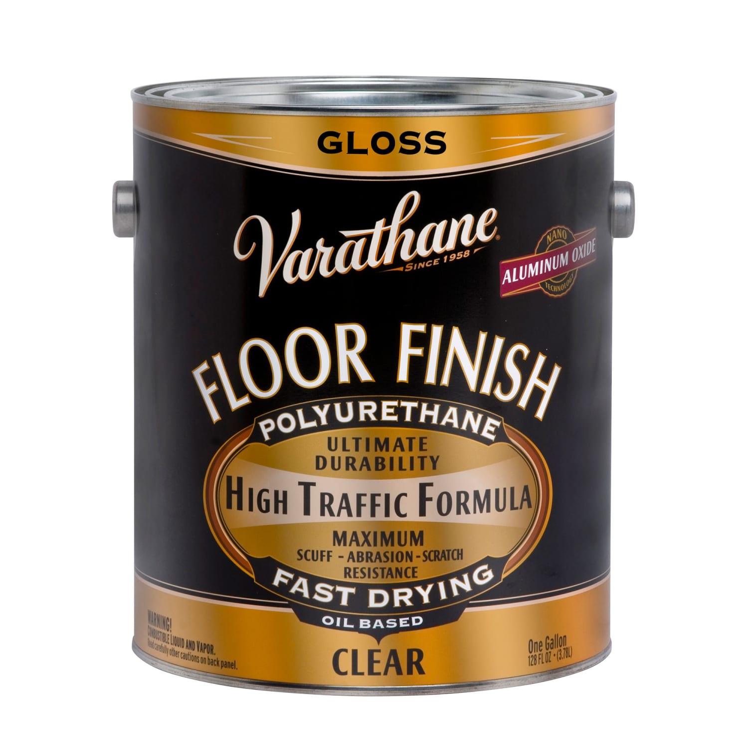 Varathane Floor Finish Polyurethane, 350 VOC, 1 Gallon, Clear Gloss, Pack Of 2 Cans