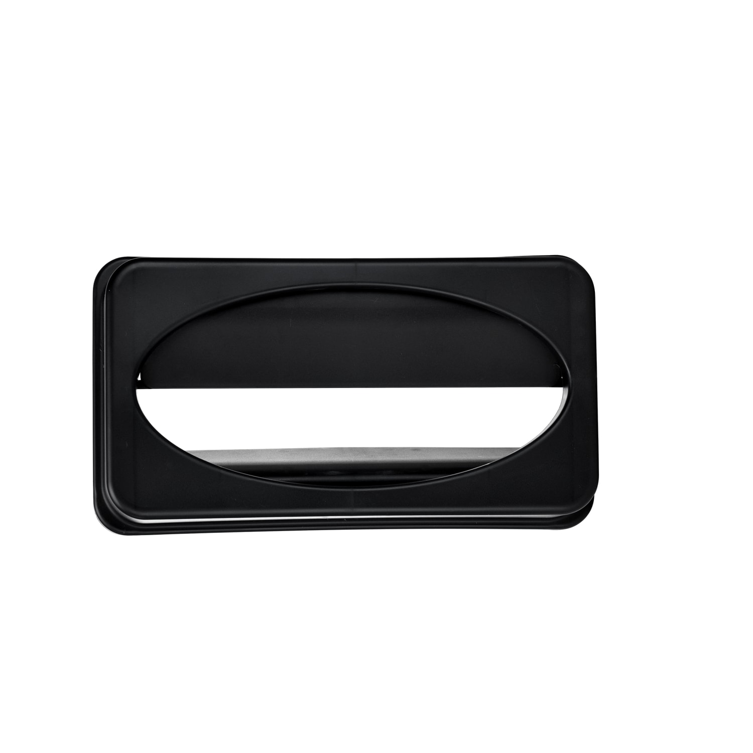 Alpine Slim Swinging Trash Can Lids, 20in x 12in, Black, Pack Of 2 Lids - Image 5