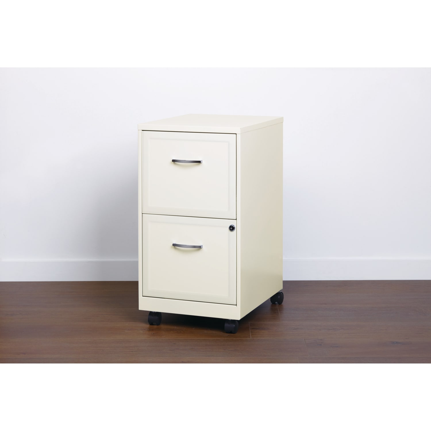 Realspace 18inD Vertical 2Drawer Mobile File Cabinet Metal Pearl White PopularChairscom Realspace 18inD Vertical 2 Drawer Mobile File Cabinet Metal Pearl White PopularChairscom