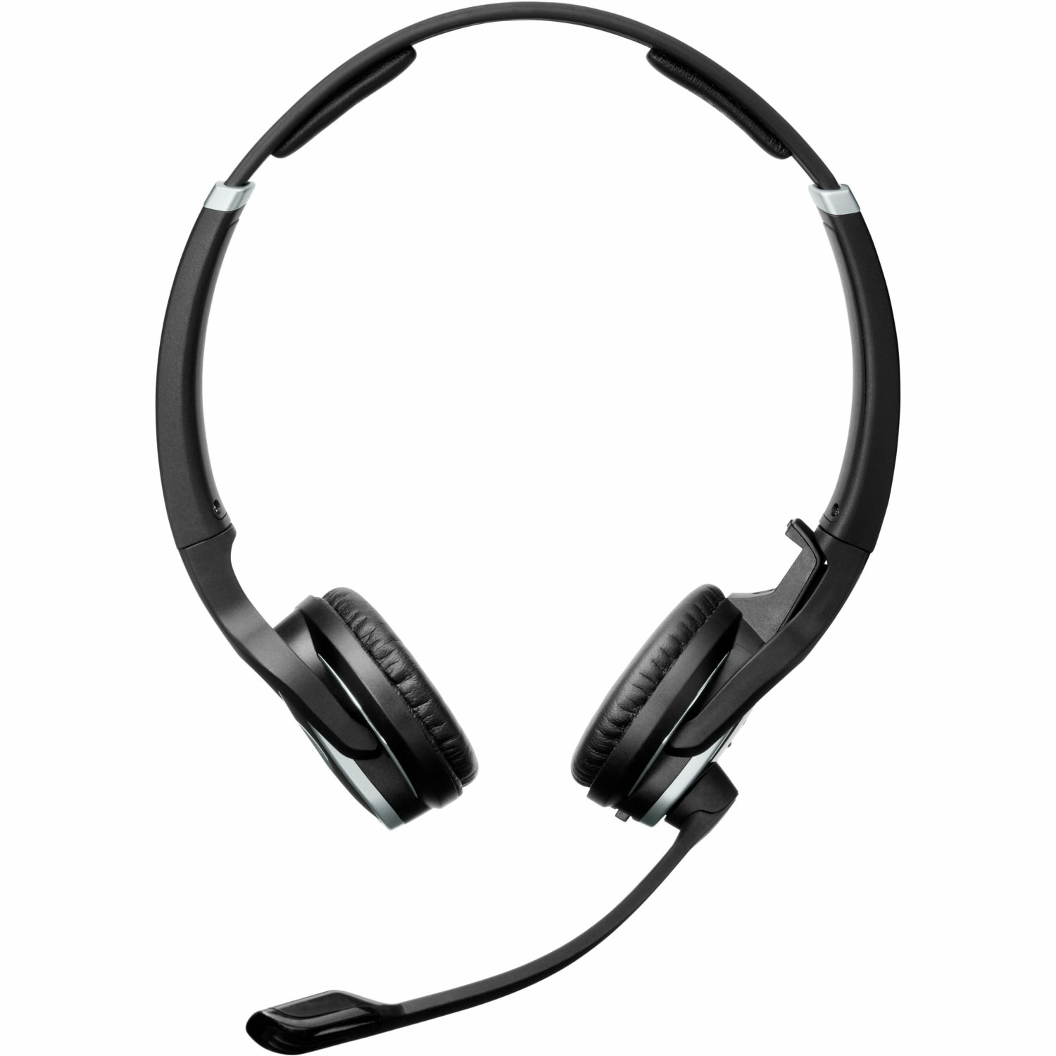 EPOS IMPACT SD 30 ML - US Headset - Stereo - Wireless - DECT - 590.6 ft - 150 Hz to 6.80 kHz - On-ear - Binaural - Noise Cancelling, Electret, Bi-directional, Condenser Microphone - Black, Silver - Image 3