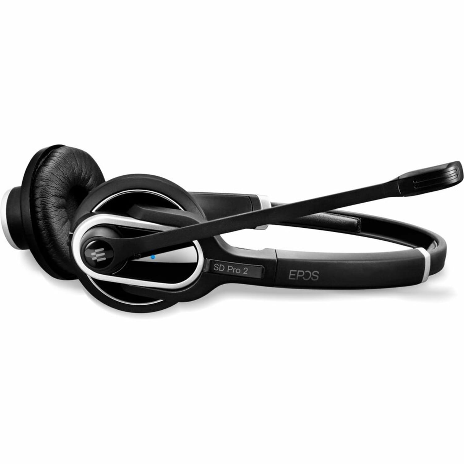 EPOS IMPACT SD 30 ML - US Headset - Stereo - Wireless - DECT - 590.6 ft - 150 Hz to 6.80 kHz - On-ear - Binaural - Noise Cancelling, Electret, Bi-directional, Condenser Microphone - Black, Silver - Image 6