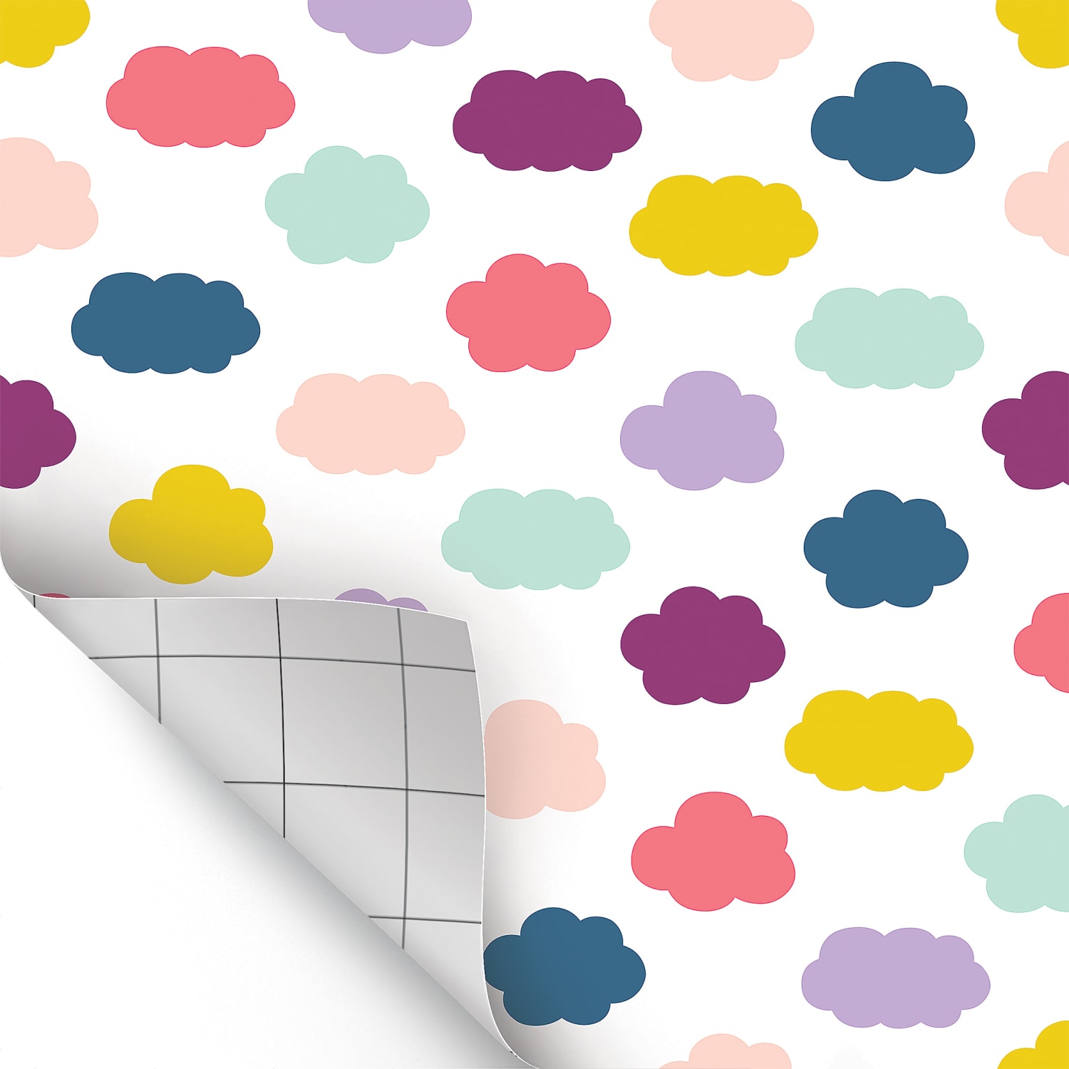 Teacher Created Resources Peel And Stick Decorative Paper Roll, 17-1/2in x 10', Oh Happy Day Clouds - Image 4