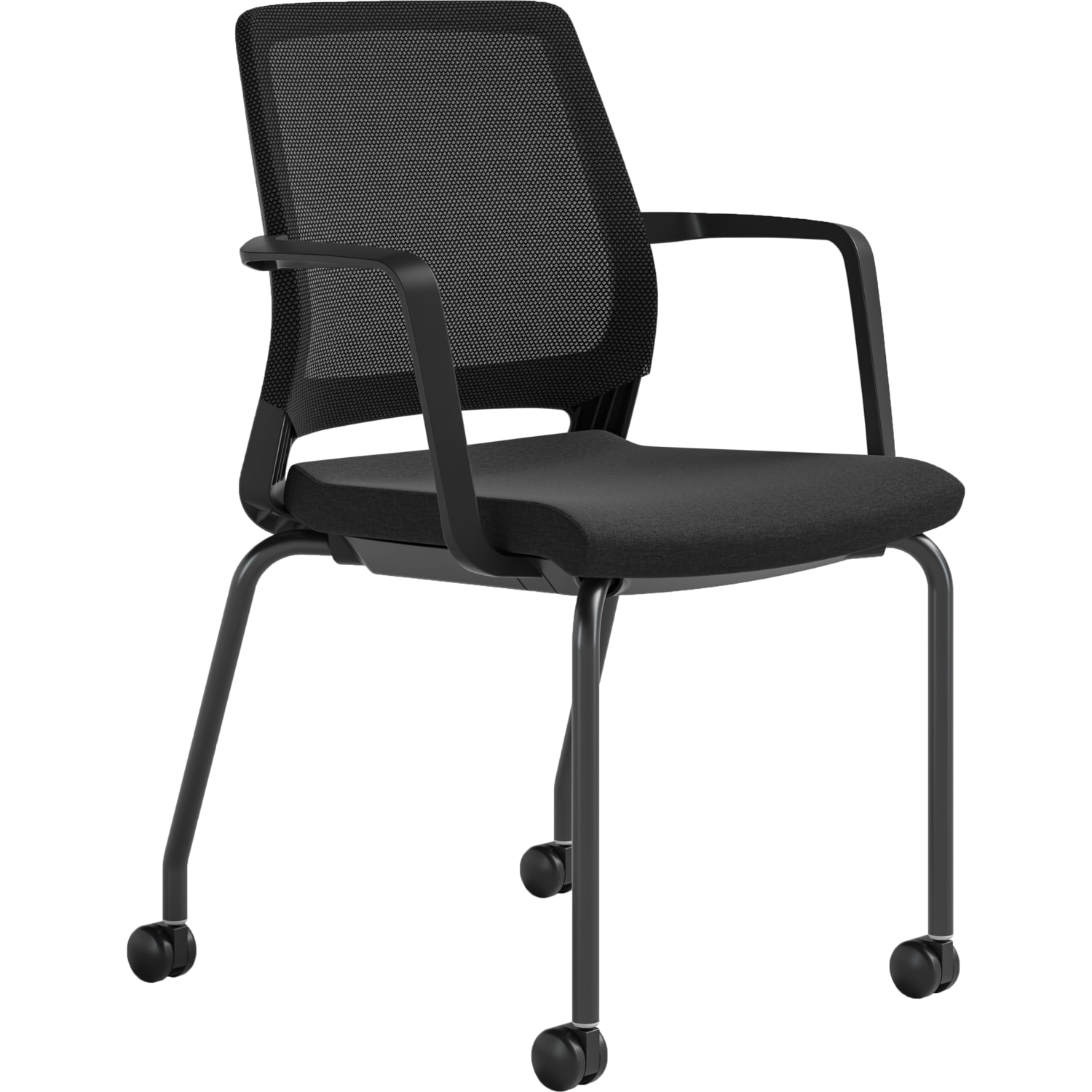 Safco Medina Guest Chair, Black, 2 Per Box - Image 3