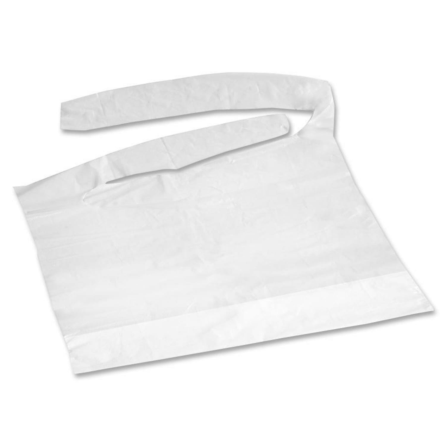 Medline Waterproof Plastic Bibs With Crumb Catchers, 16in x 24in, White, Case Of 500 - Image 3