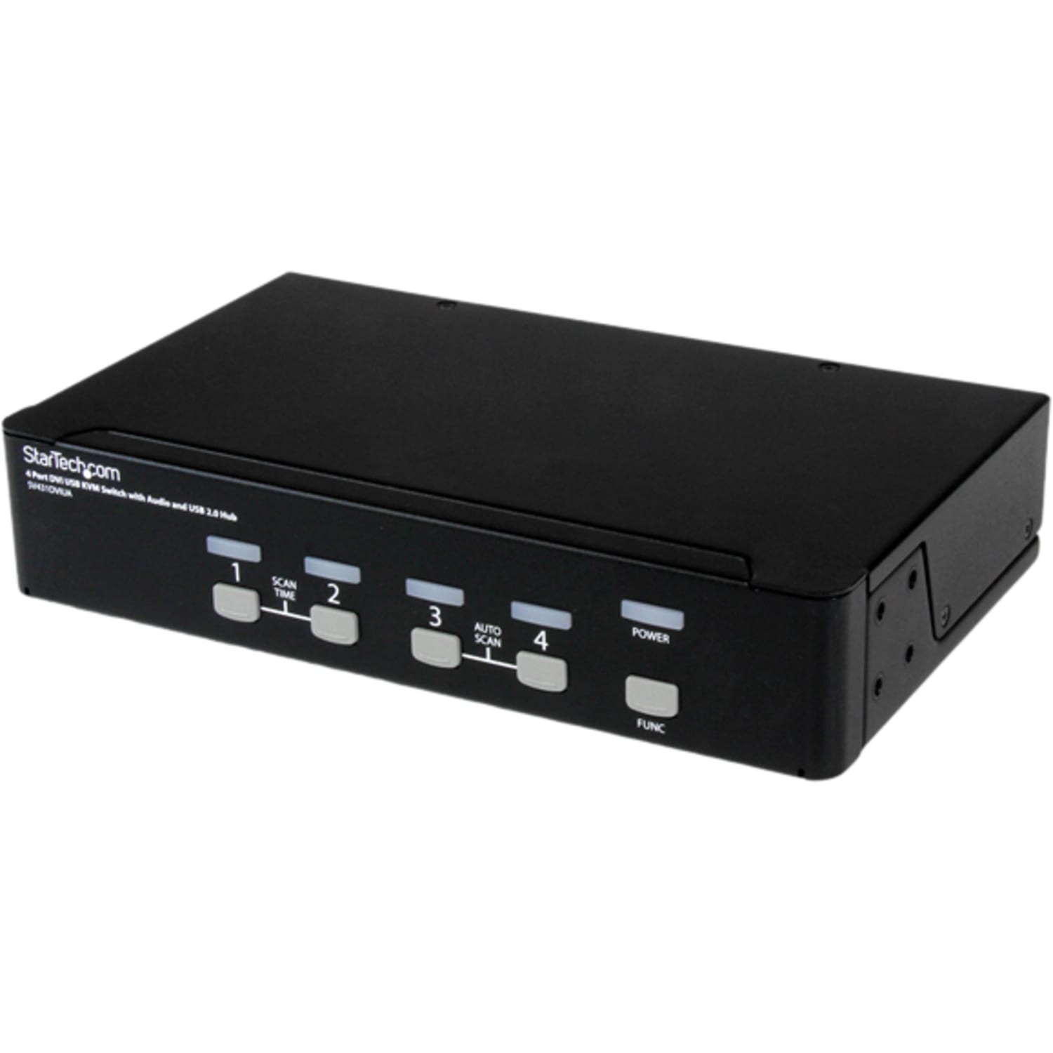 StarTech.com 4-Port KVM Switch for DVI Computers - 1U Rack-Mount KVM Switch with Audio - DVI KVM switch - SV431DVIUA - Image 4
