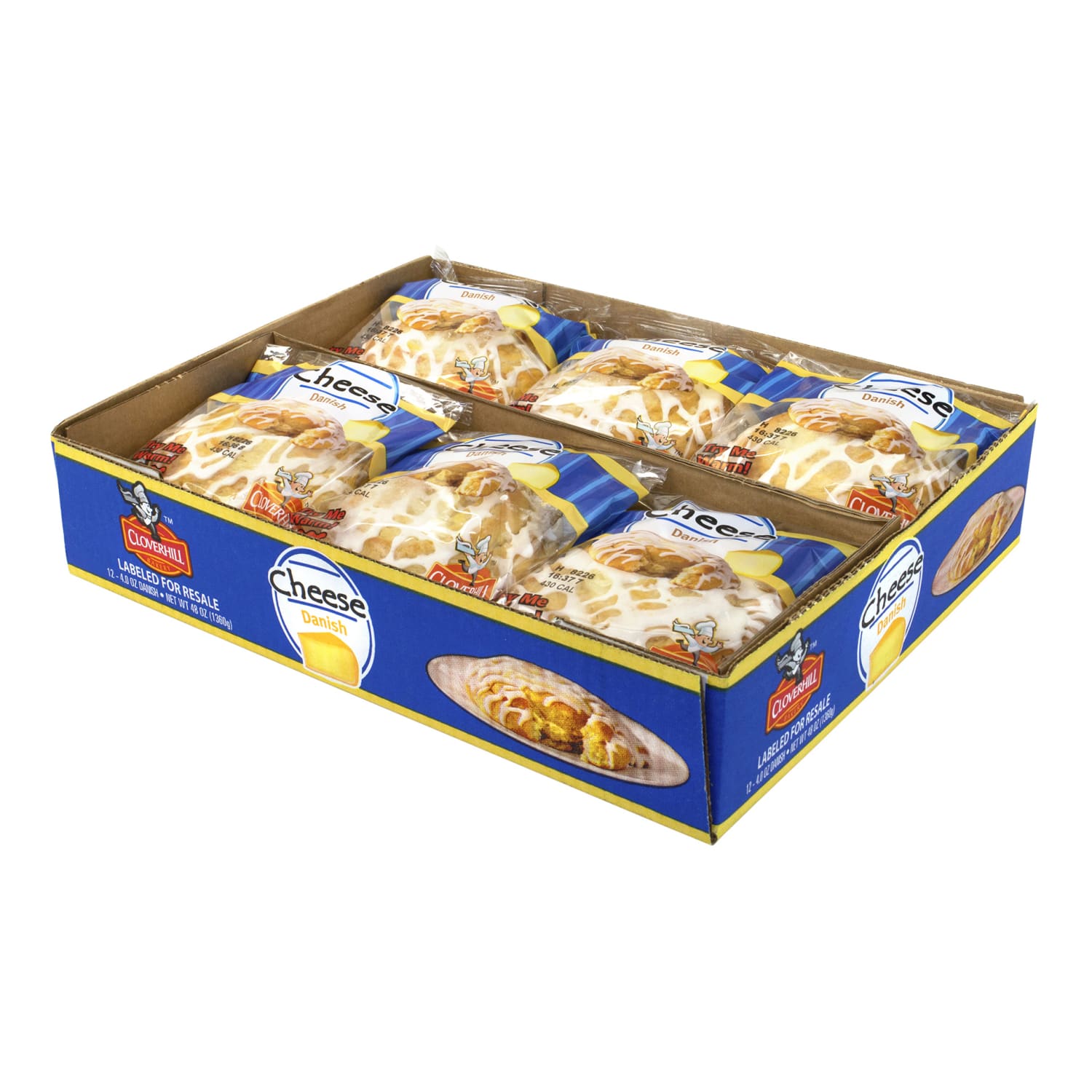 Cloverhill Cheese Danish Pastries, 4 Oz, Box Of 12 Pastries - Image 4