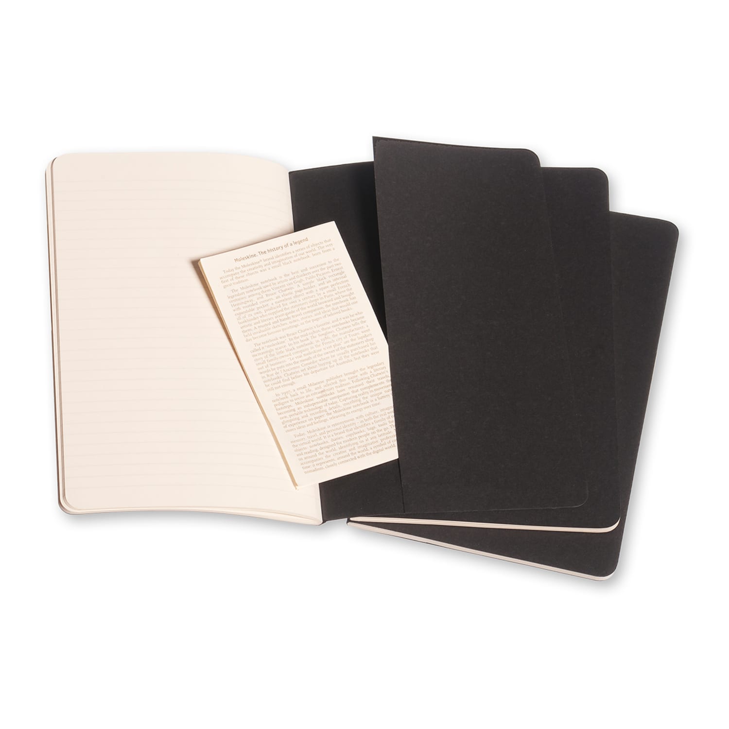 Moleskine Cahier Journals, 5in x 8-1/4in, Ruled, 80 Pages, Black, Set Of 3 Journals - Image 5