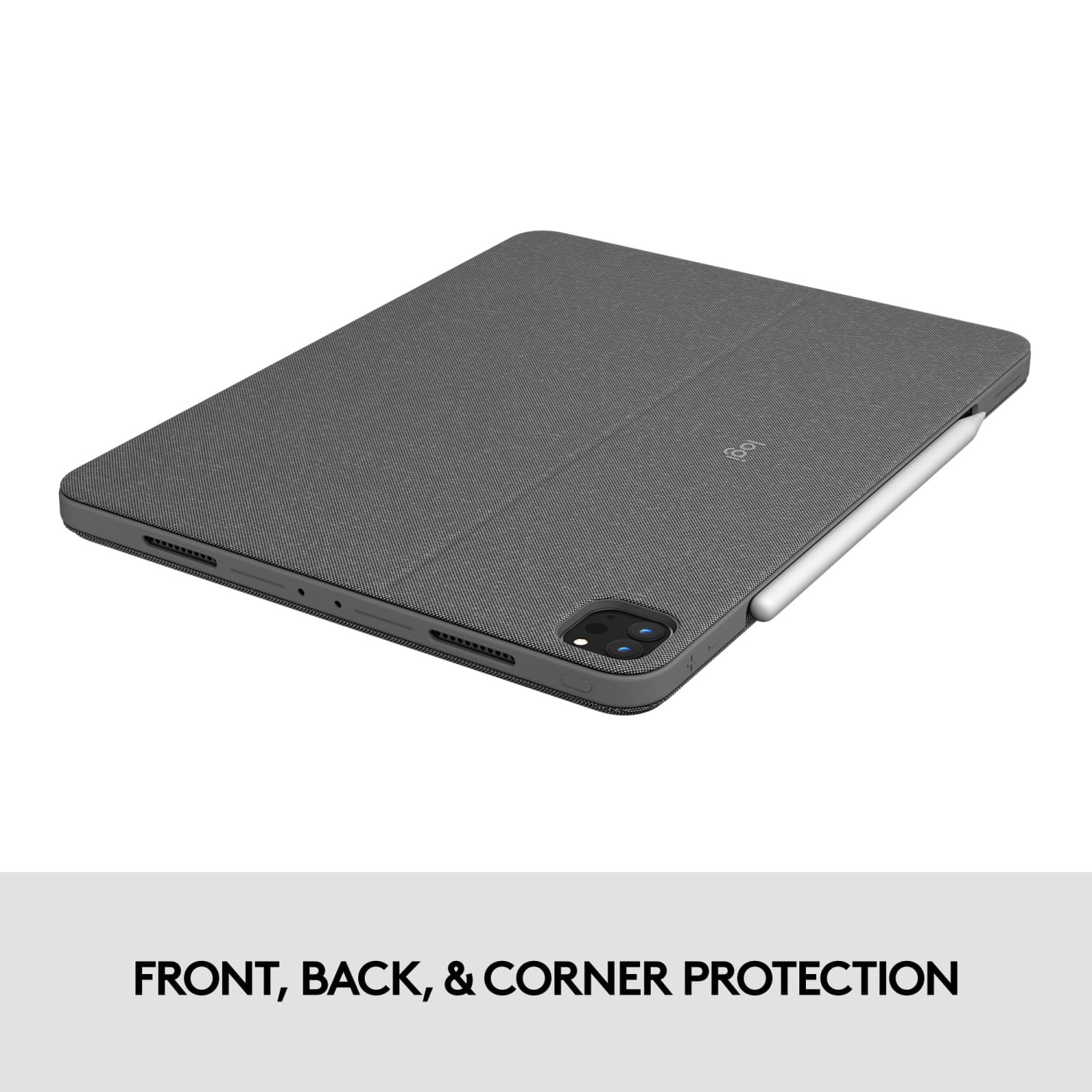 Logitech Combo Touch Keyboard/Cover Case for 12.9in Apple, Logitech iPad Pro (5th Generation) Tablet - 920010097 - Image 4