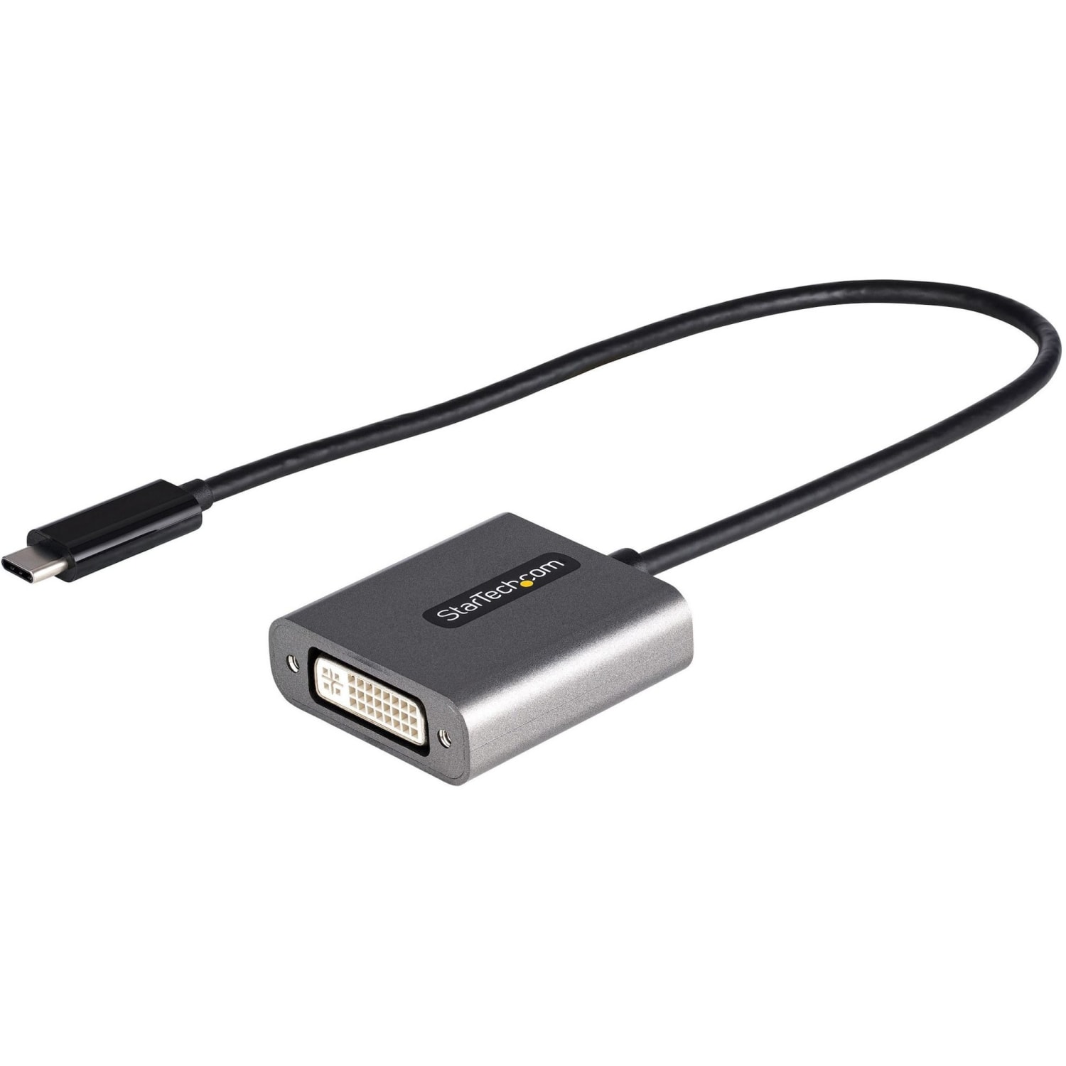 StarTech.com USB C to DVI Adapter, 1920x1200p, USB Type-C to DVI-D Adapter Dongle, USB-C to DVI Display/Monitor Video Converter, 12in Cable