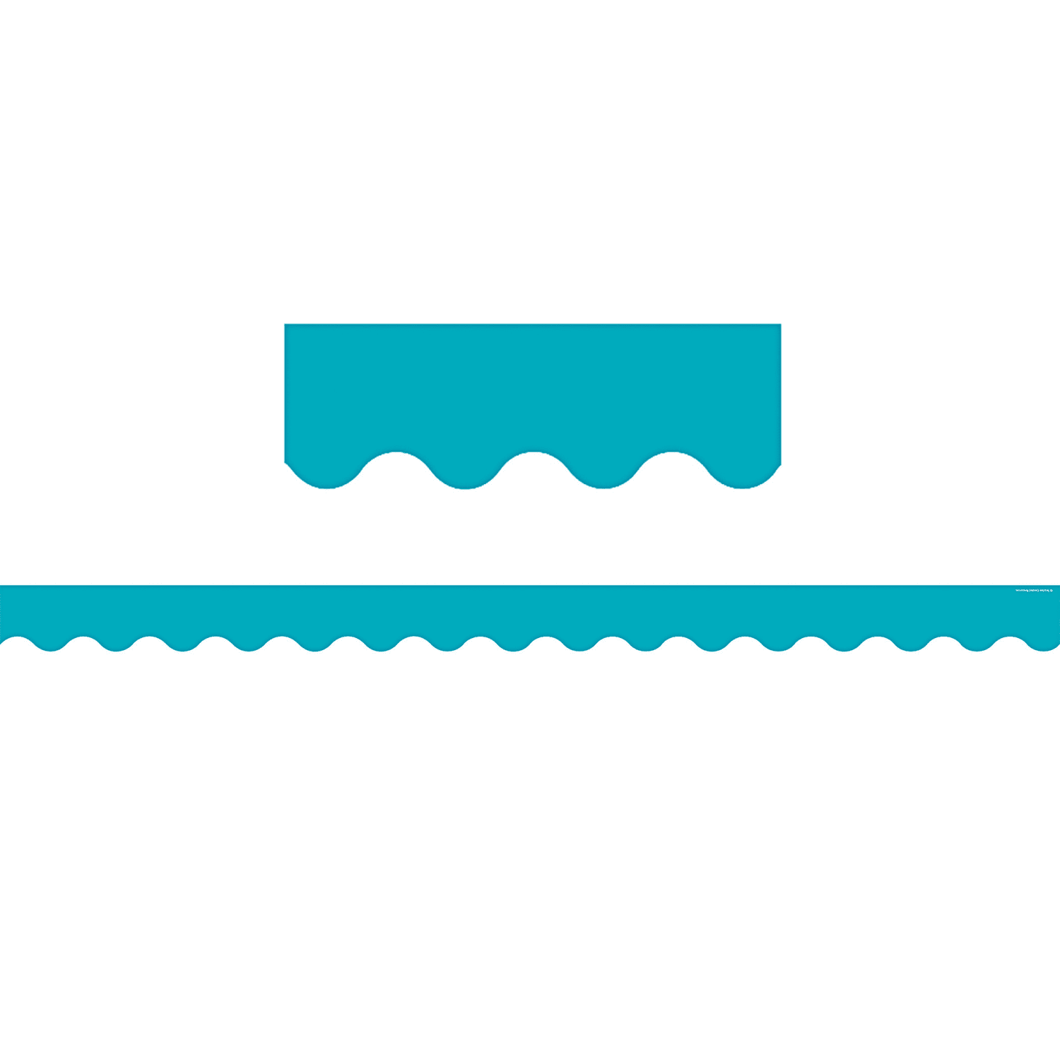 Teacher Created Resources Scalloped Border Trim Packs, 35', Teal, Set Of 6 Packs - Image 3
