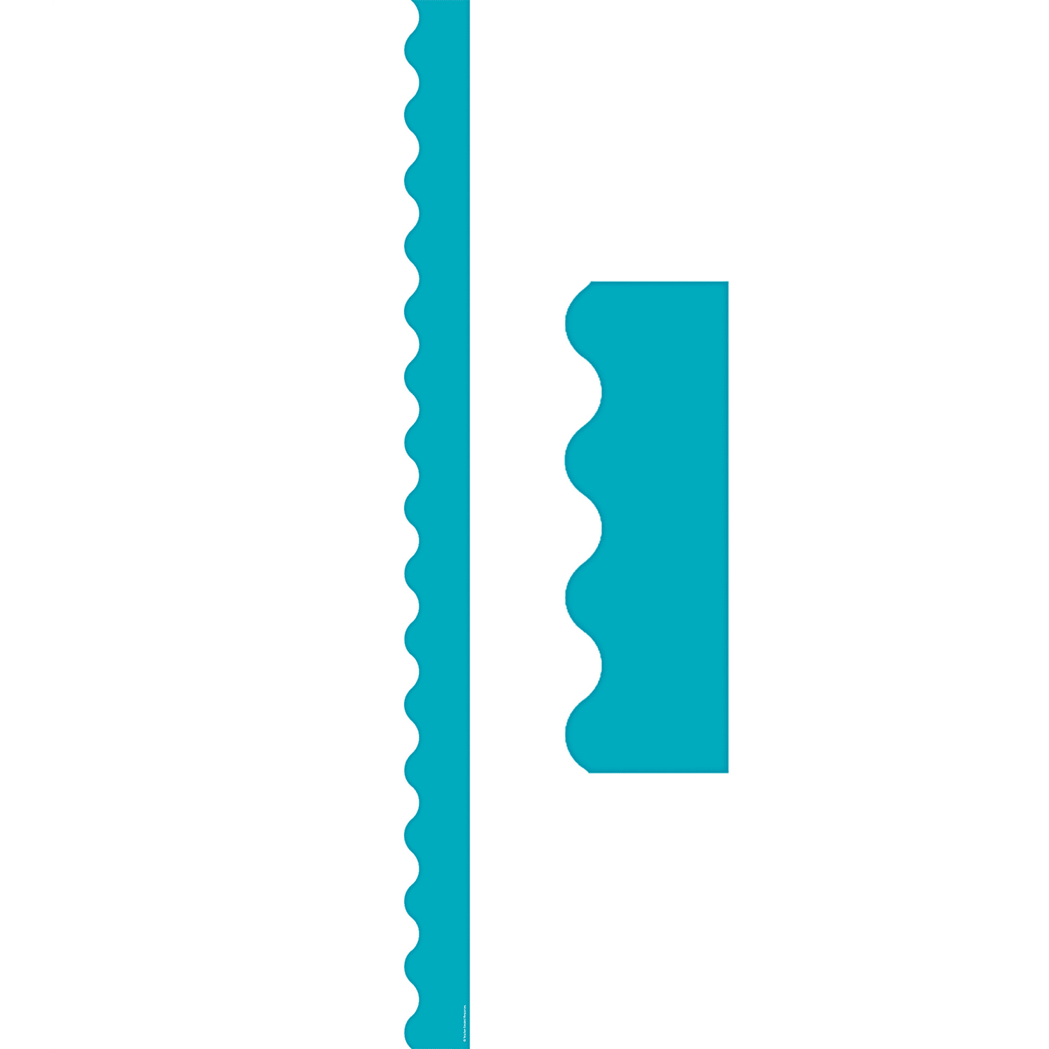 Teacher Created Resources Scalloped Border Trim Packs, 35', Teal, Set Of 6 Packs - Image 4