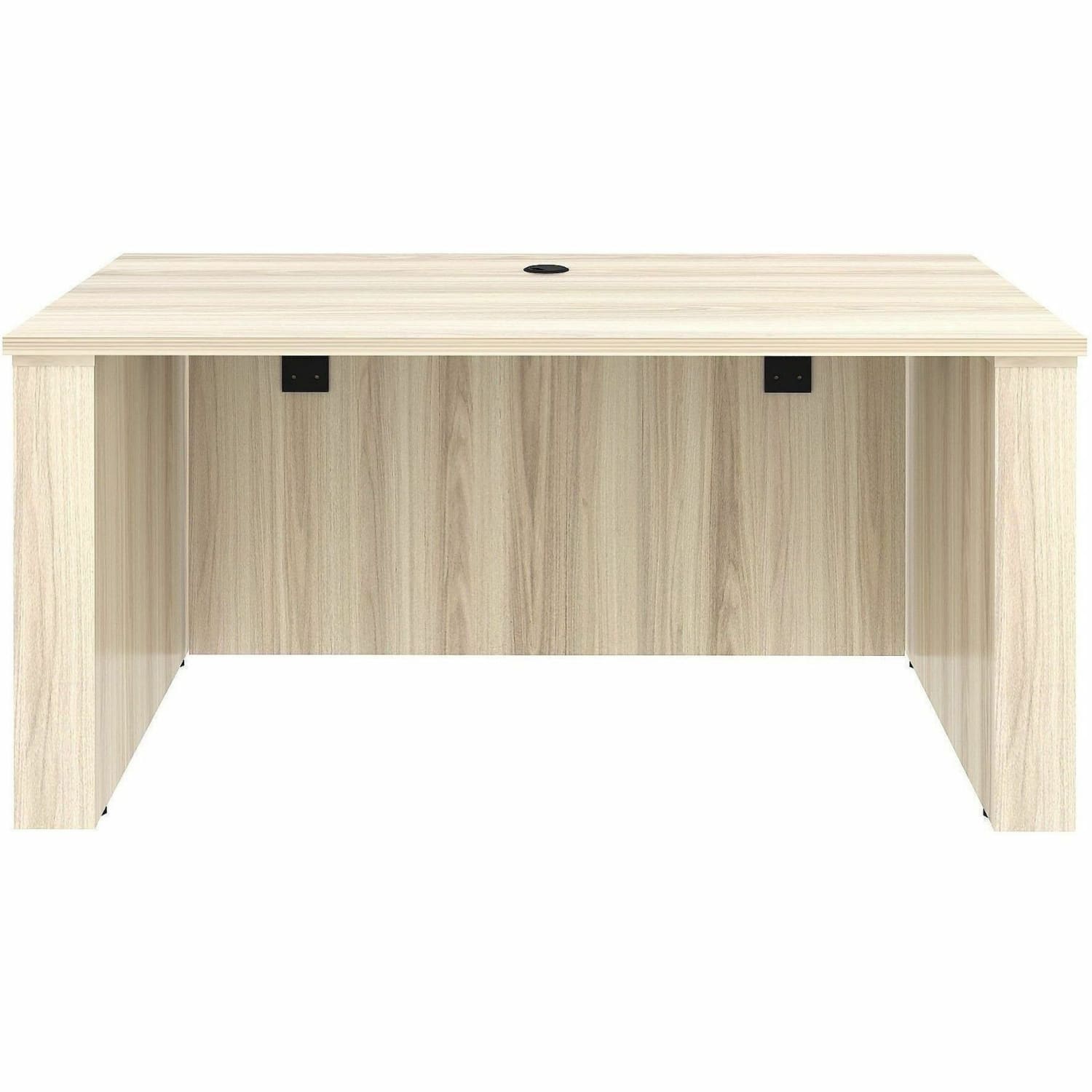 Lorell Essentials 60in Sit-to-Stand Desk Shell, 49inH x 60inW x 29inD, 1in Thick Top, Modern Elm - Image 3