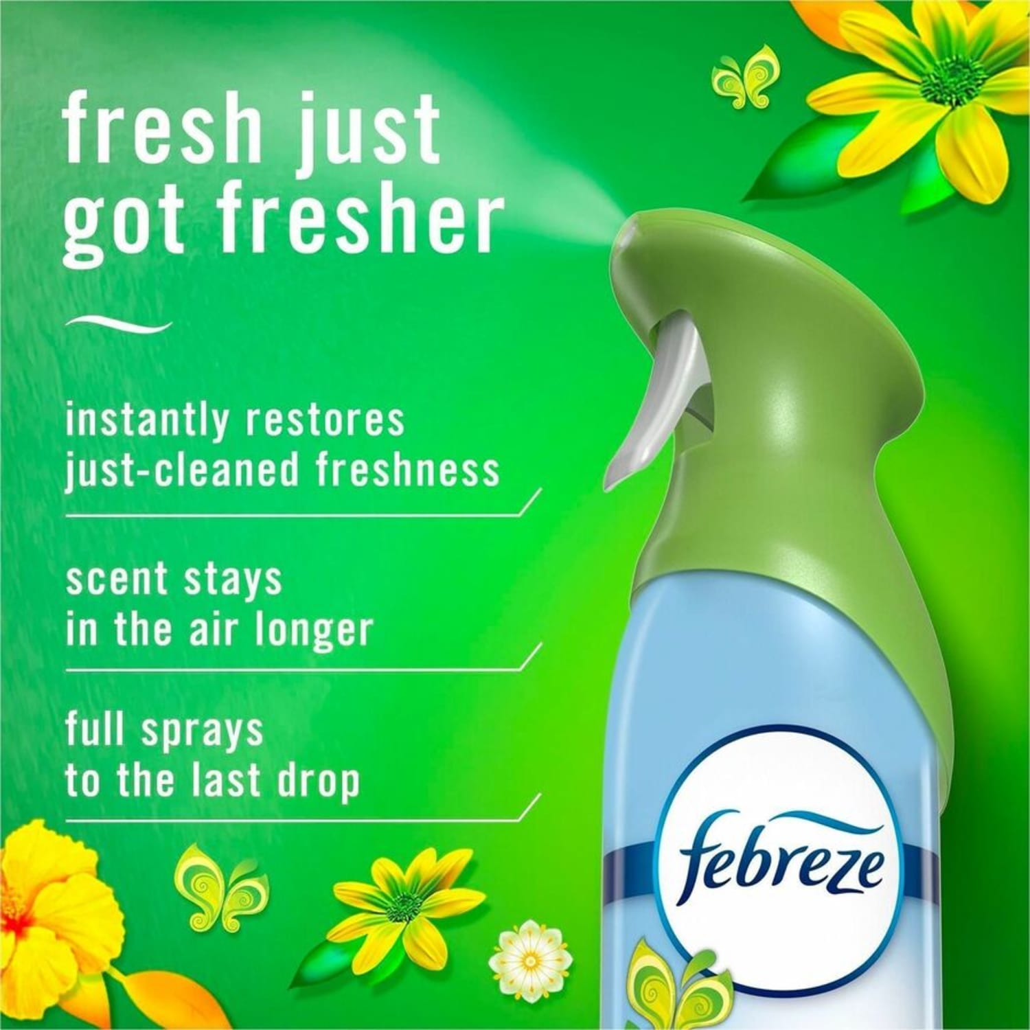 Febreze Air Mist Air Freshener Spray - Spray - 8.1 fl oz (0.3 quart) - Gain Original - Odor Neutralizer, Long Lasting - 2/Pack - 3 / Carton - Image 5