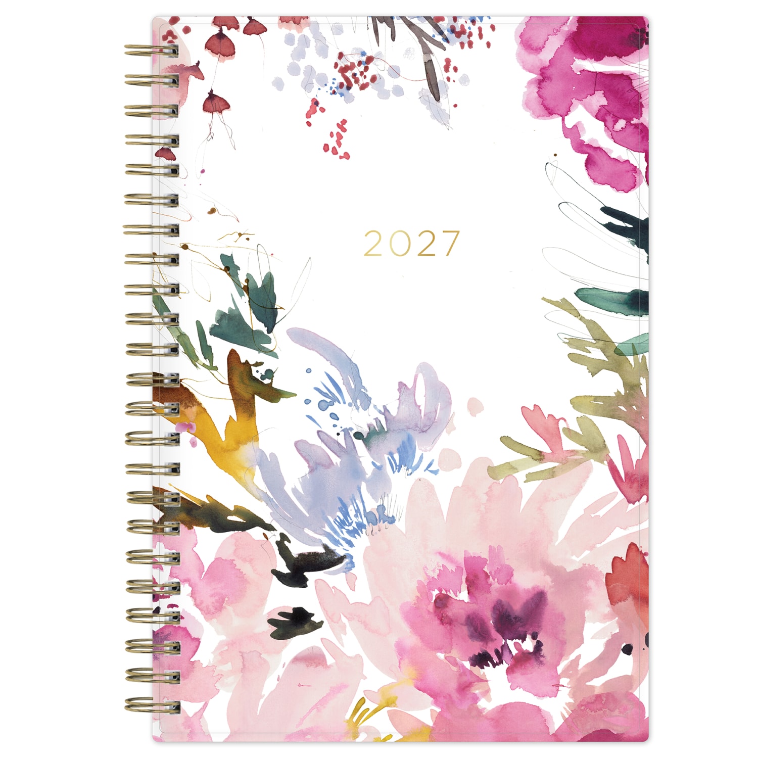 2027 Blue Sky Magenta Blooms Weekly/Monthly Planning Calendar, 5x8, 0%, PP, Jan-Dec, RY27