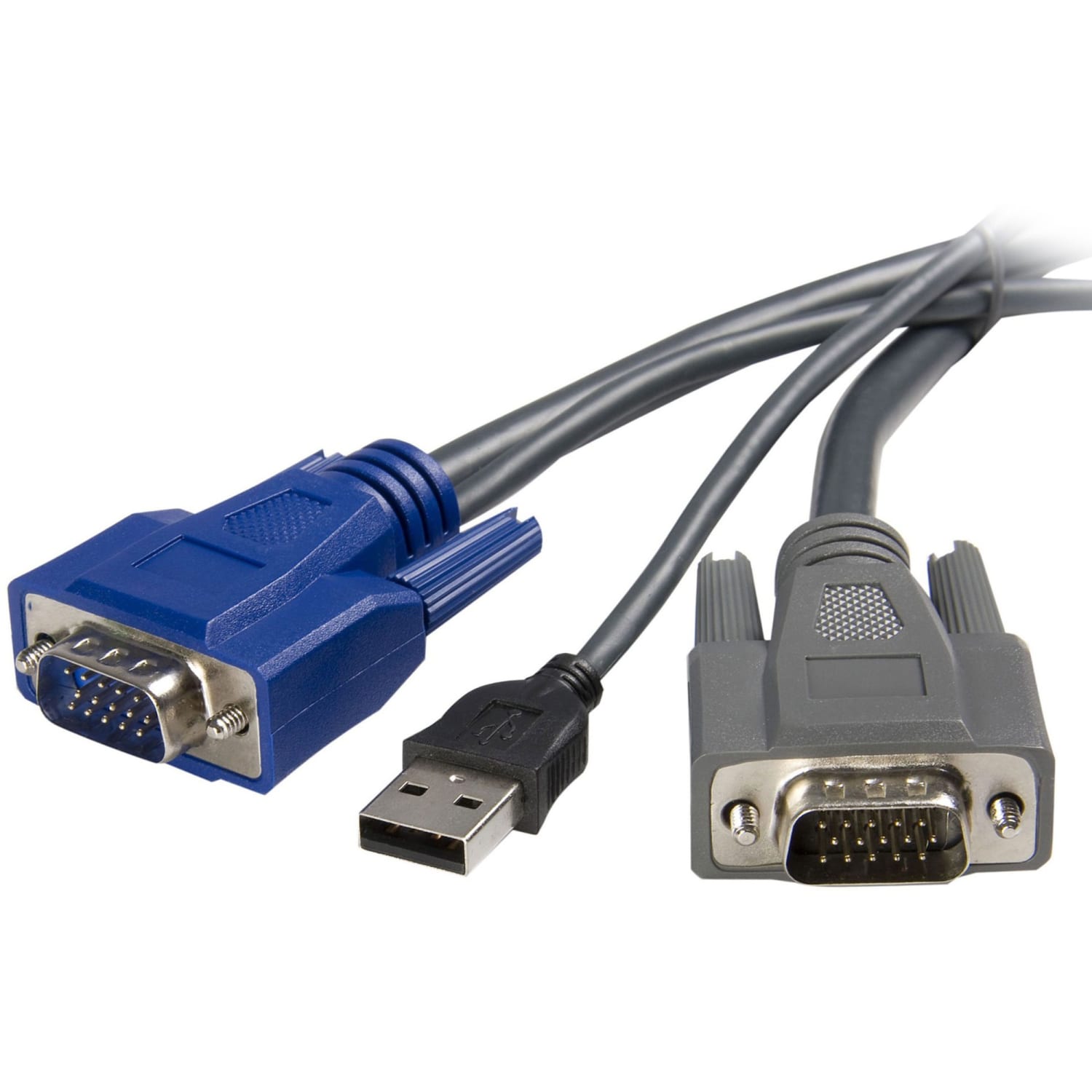 StarTech.com 2-in-1 - USB/ VGA cable - 4 pin USB Type A, HD-15 (M) - HD-15 (M) - 6 ft - Connect VGA video and USB using a single thin KVM cable - Image 6