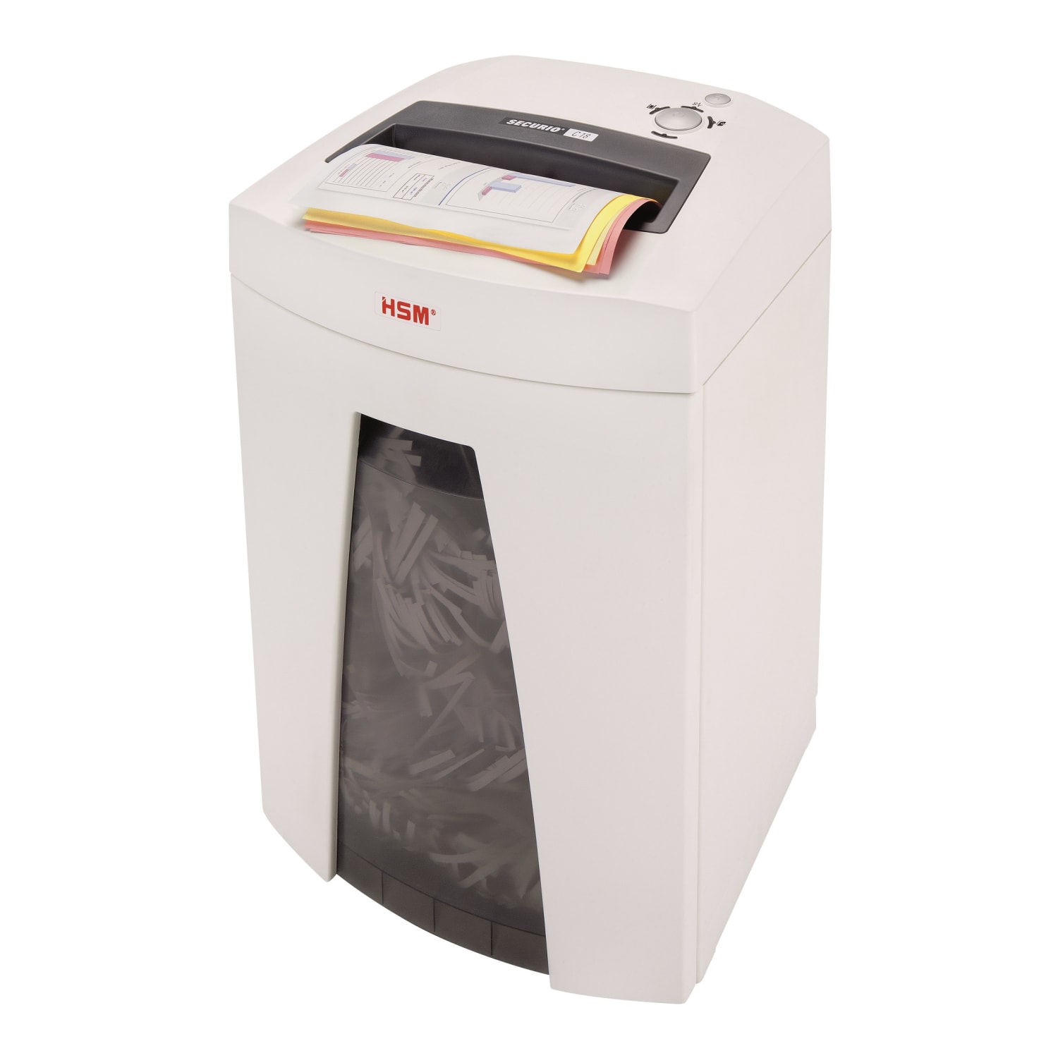 HSM SECURIO C18 11-Sheet Cross-Cut Shredder, White, HSM1913 - Image 5