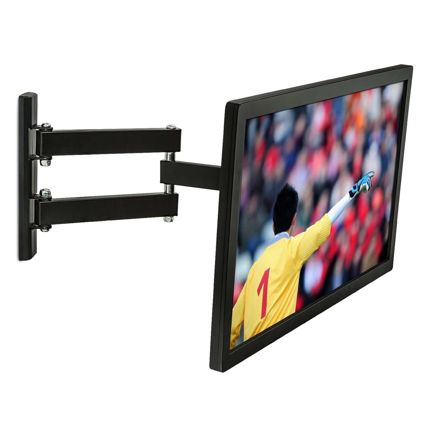 Mount-It! MI-2041L Full Motion TV Wall Mount, 9inH x 13inW x 3inD, Black - Image 6