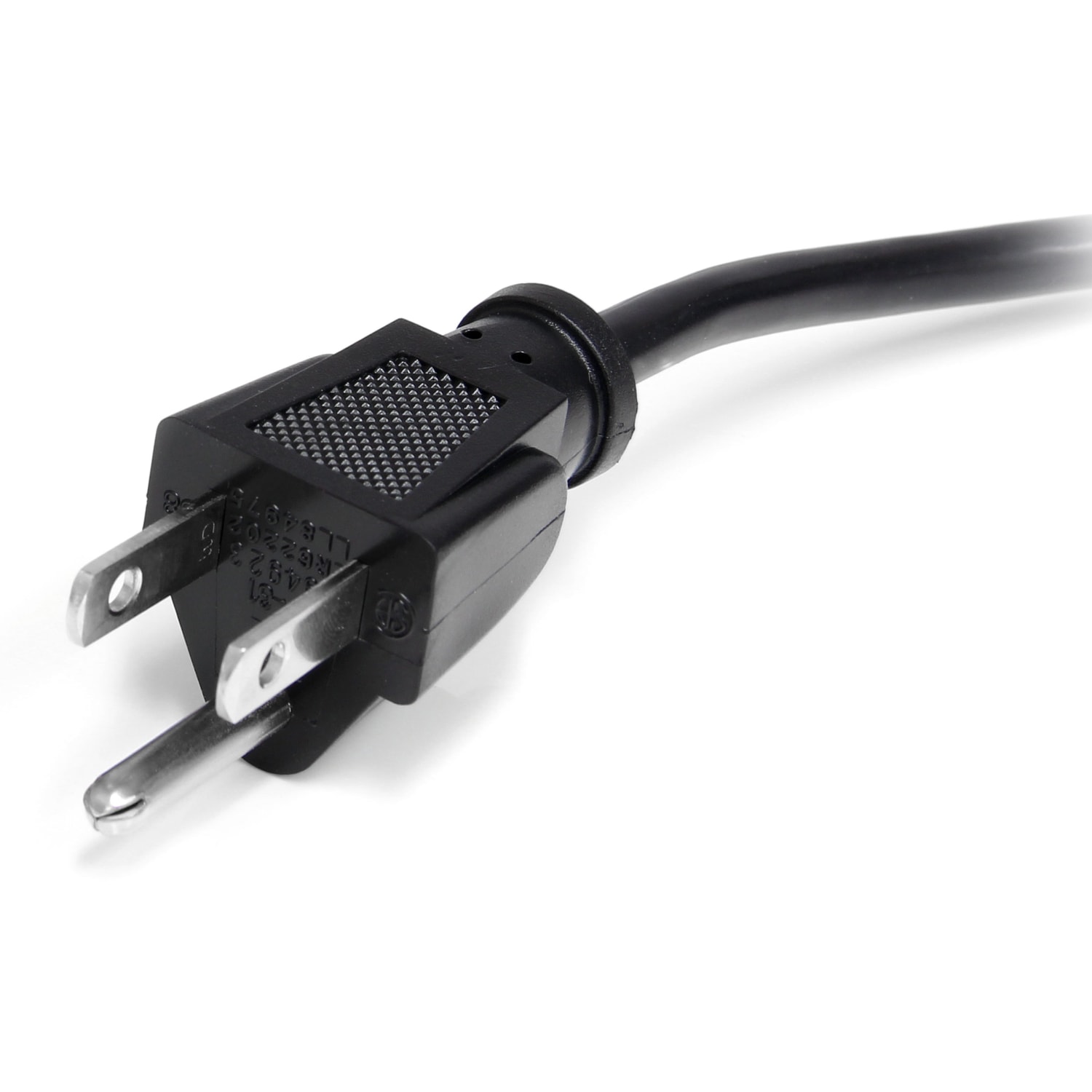 StarTech.com 3ft (1m) Computer Power Cord, NEMA 5-15P to C13, 10A 125V, 18AWG, Black Replacement AC PC Power Cord, TV/Monitor Power Cable - Image 4