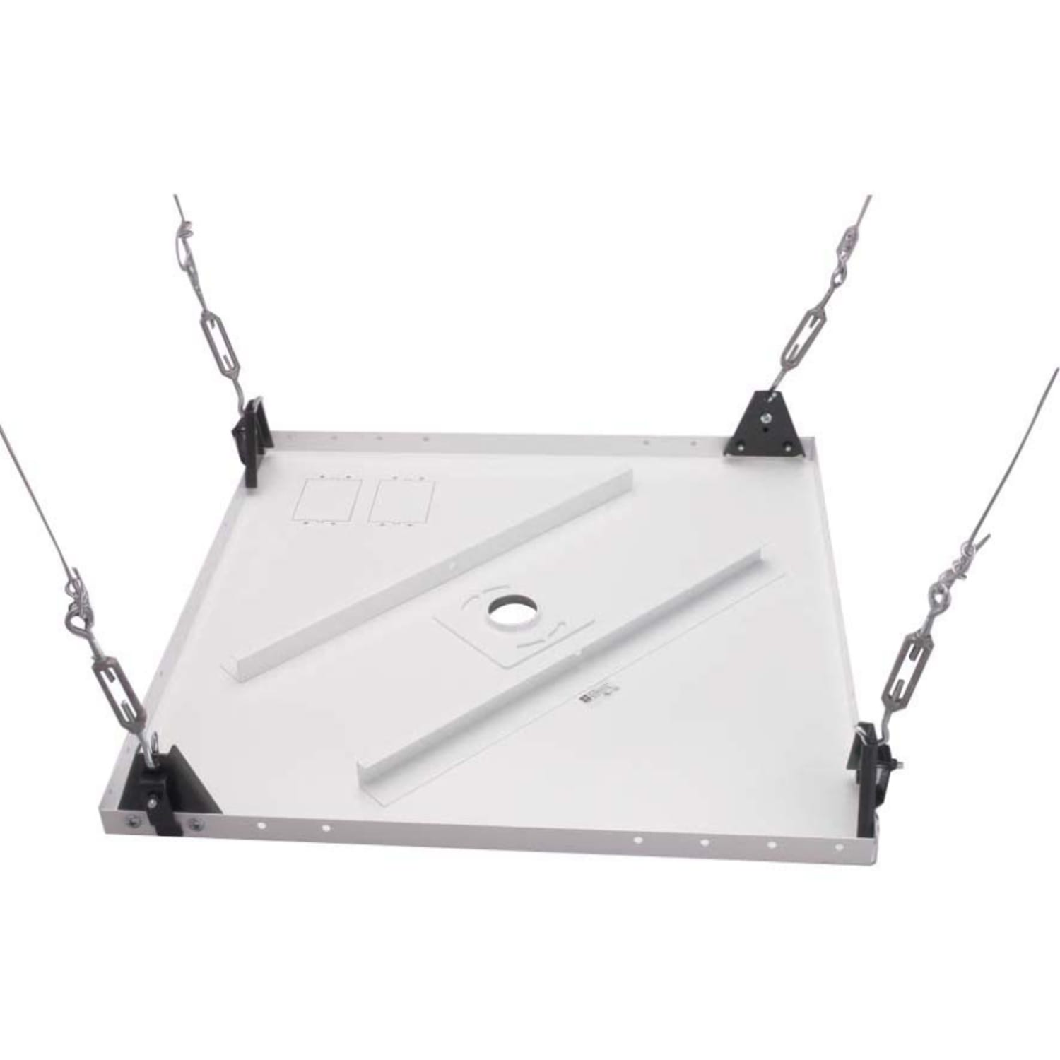 Chief 2ftx2ft Suspended Ceiling Tile Replacement Kit - White - Mounting component (suspended ceiling plate) - for projector - white - ceiling mountable - Image 3
