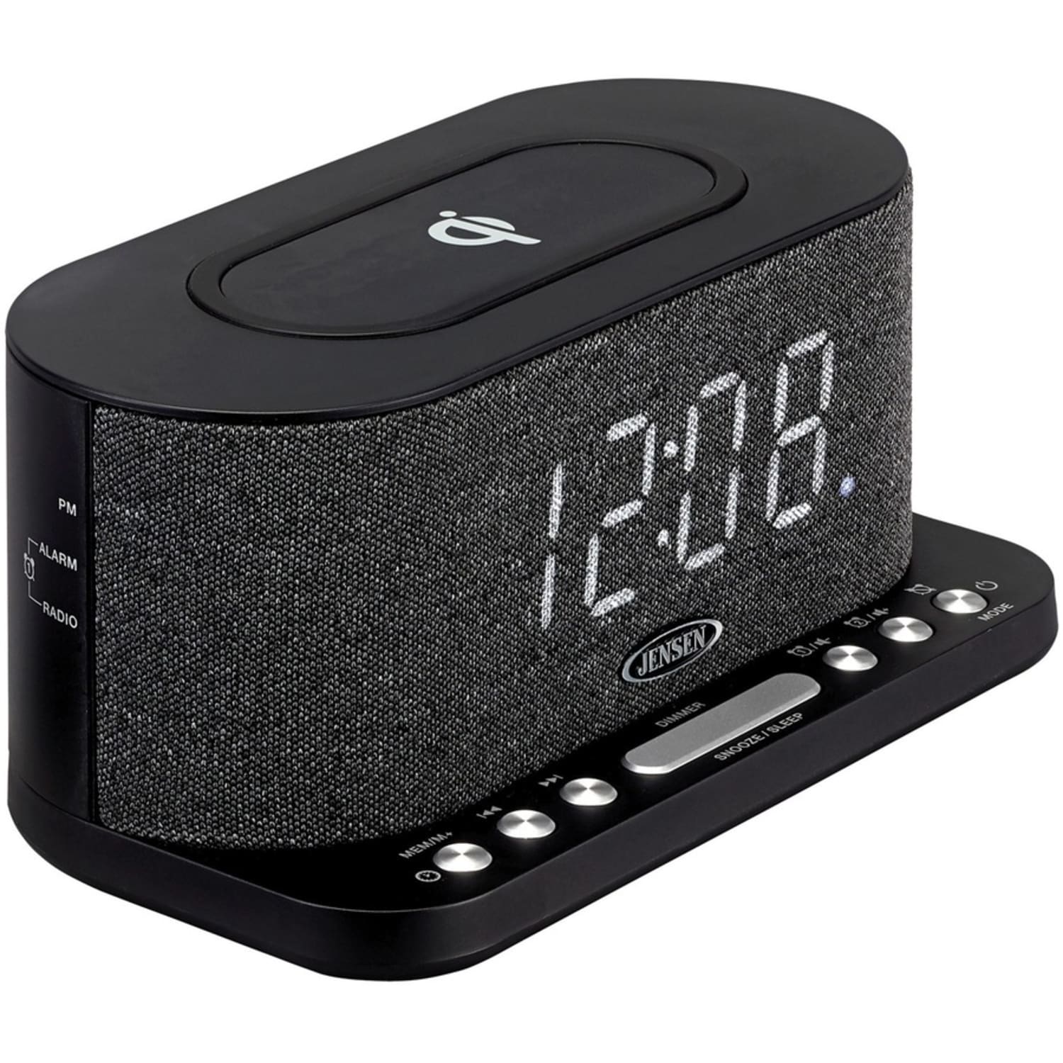 Jensen QiCR-50 Clock Radio - 2 x Alarm - FM - USB - Image 3