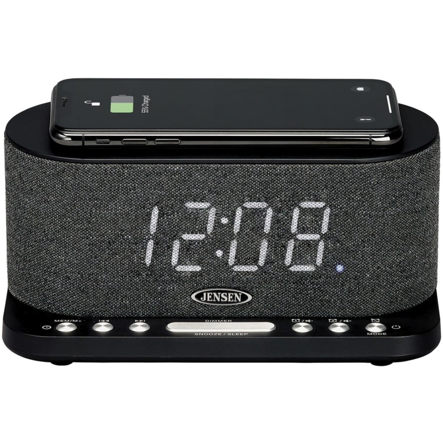 Jensen QiCR-50 Clock Radio - 2 x Alarm - FM - USB - Image 4