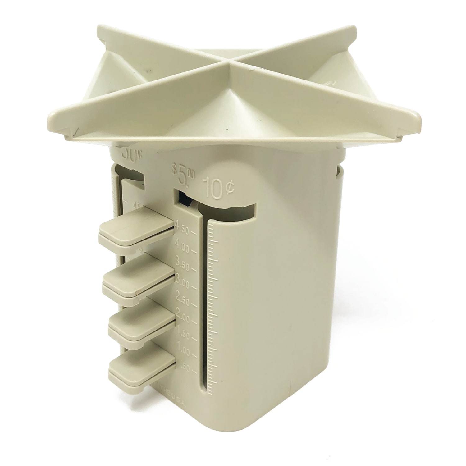 Nadex Manual Coin Sorting Tube, Beige - Image 4