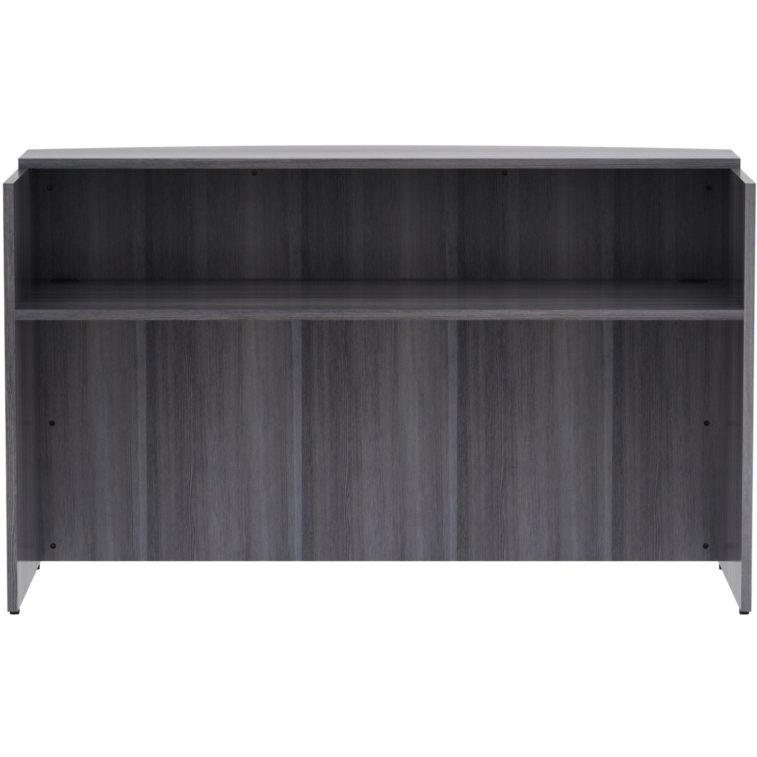 Lorell 72inW Reception Computer Desk, Weathered Charcoal - Image 3