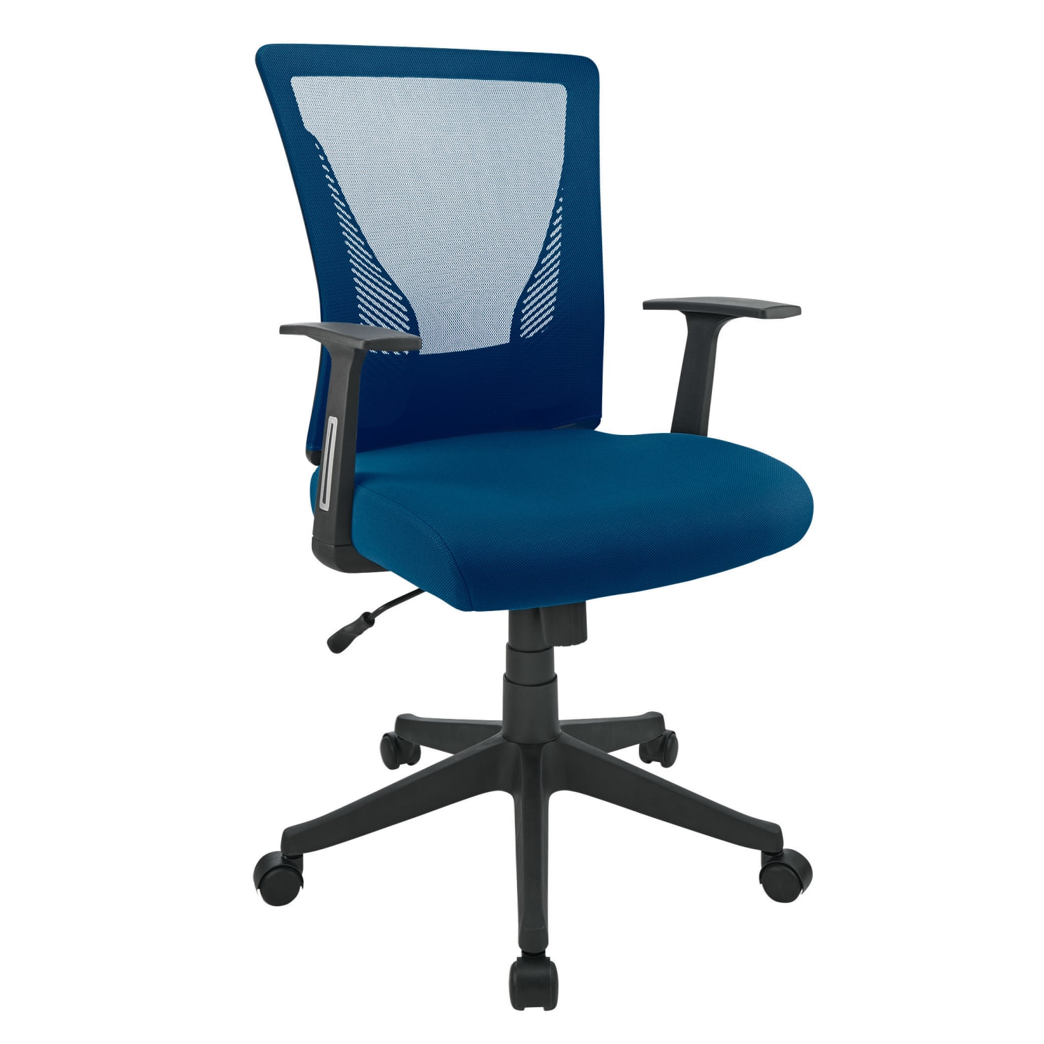 Realspace Radley MeshFabric MidBack Task Office Chair Rich Blue BIFMA Compliant PopularChairscom Realspace Radley MeshFabric Mid Back Task Office Chair Rich Blue BIFMA Compliant PopularChairscom