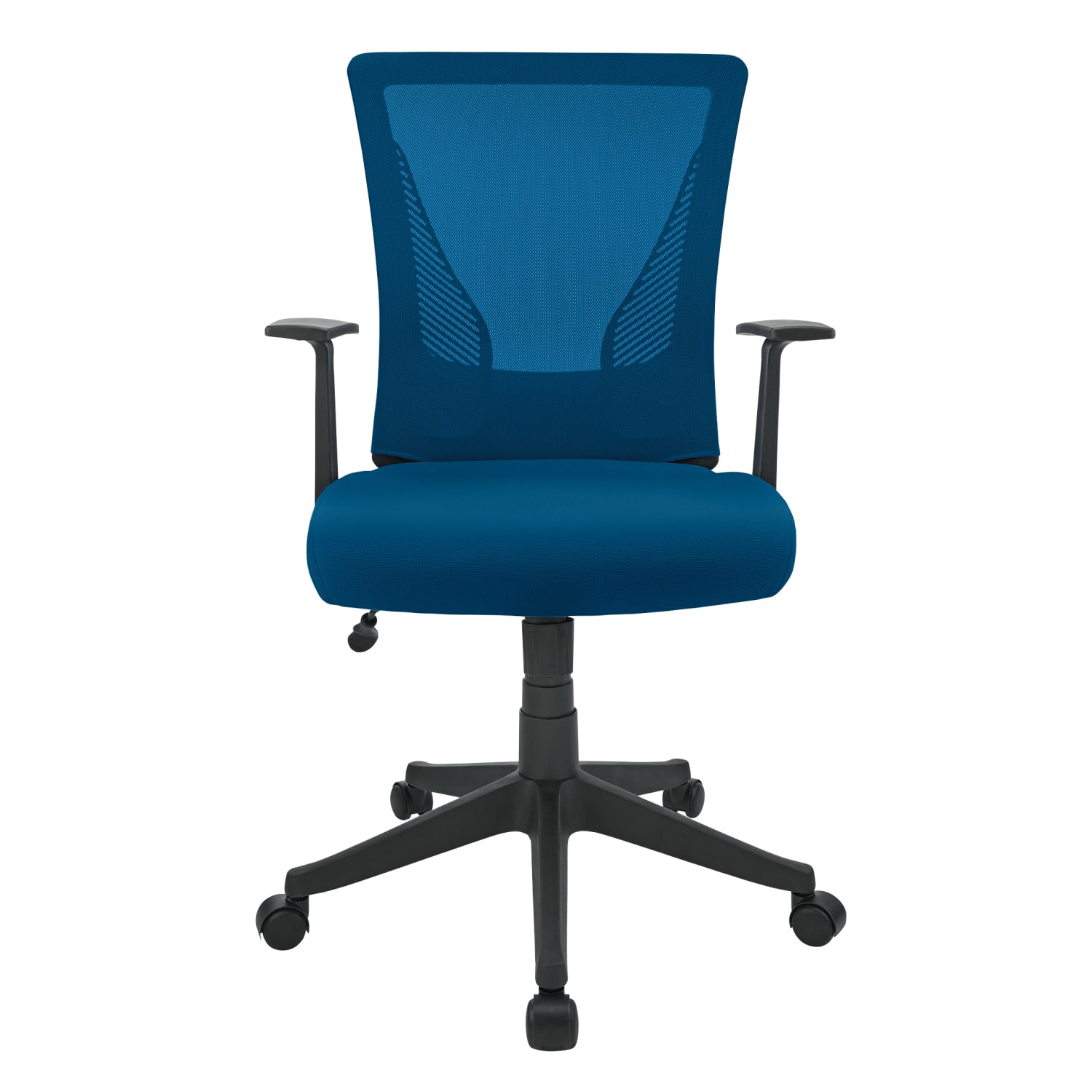Realspace Radley Mesh/Fabric Mid-Back Task Office Chair, Rich Blue, BIFMA Compliant - Image 3