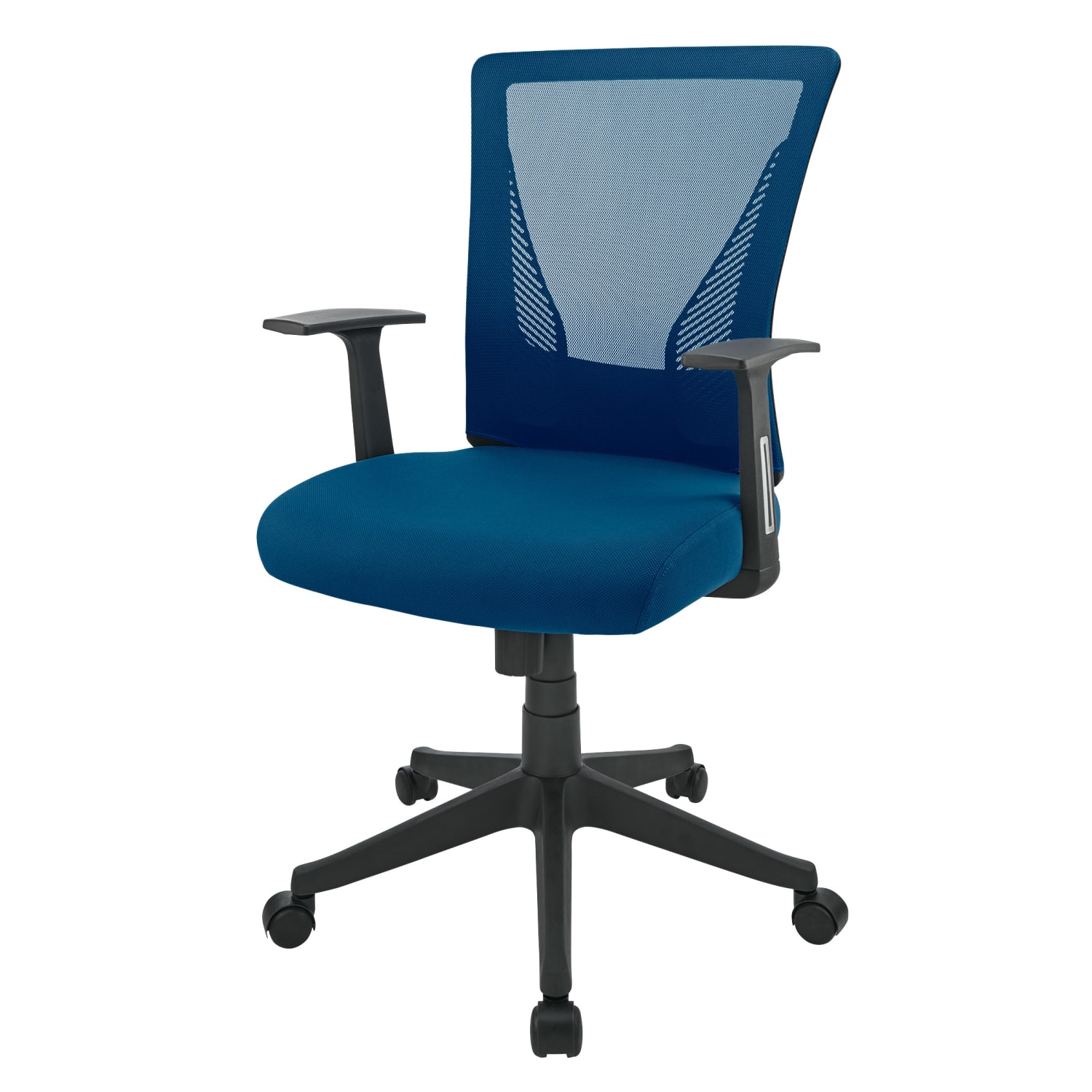 Realspace Radley Mesh/Fabric Mid-Back Task Office Chair, Rich Blue, BIFMA Compliant - Image 4