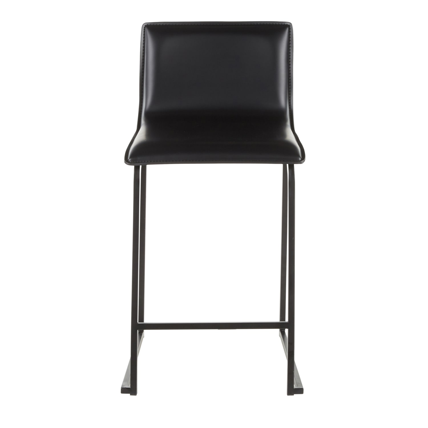 LumiSource Mara Counter Stools, Black, Set Of 2 Stools - Image 3