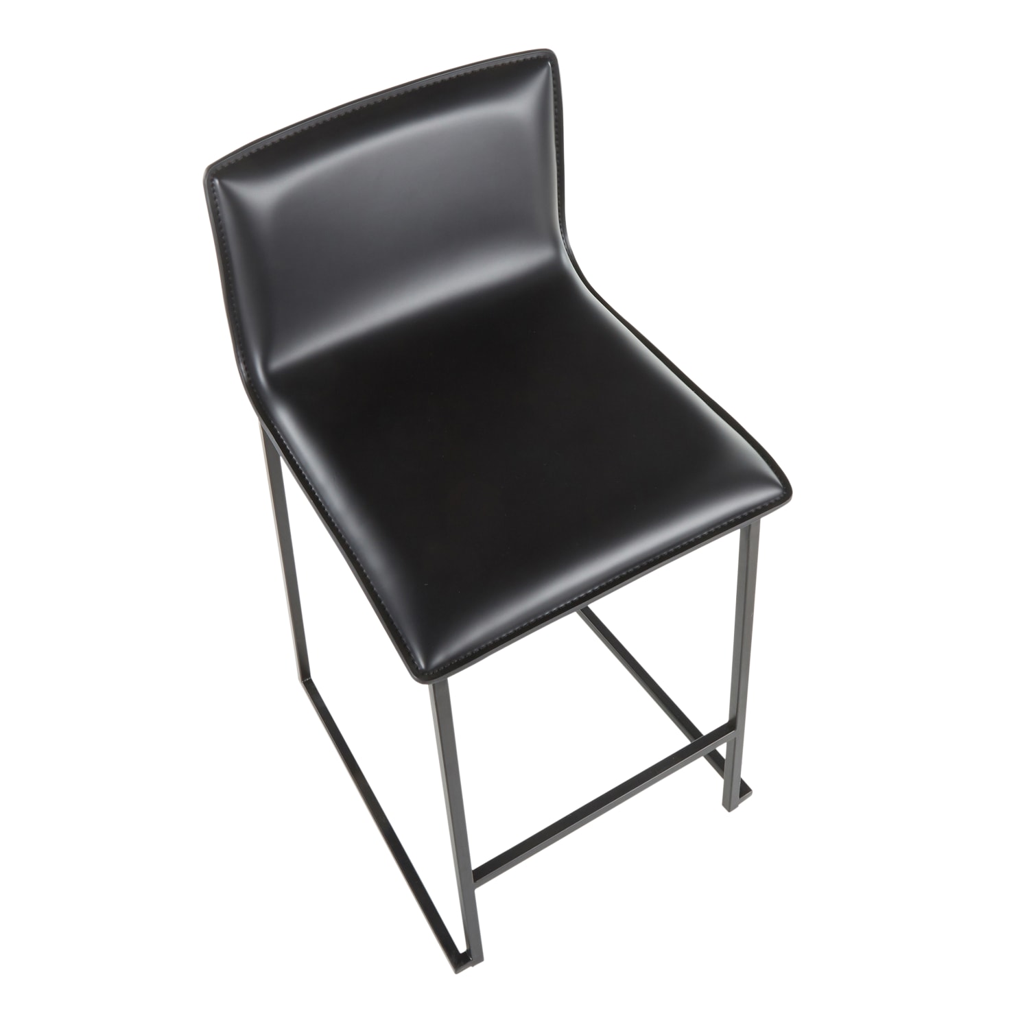 LumiSource Mara Counter Stools, Black, Set Of 2 Stools - Image 7