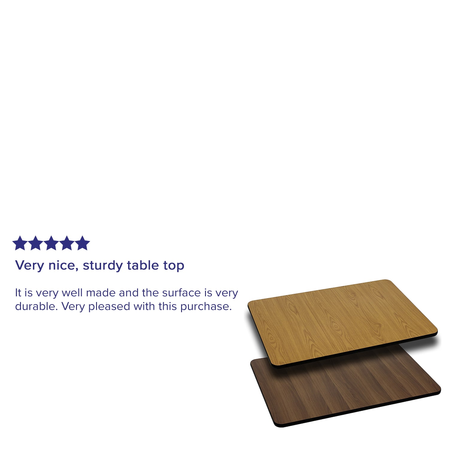Flash Furniture Rectangular Table Top With Reversible Laminate Top, 30in x 48in, Natural/Walnut - Image 4