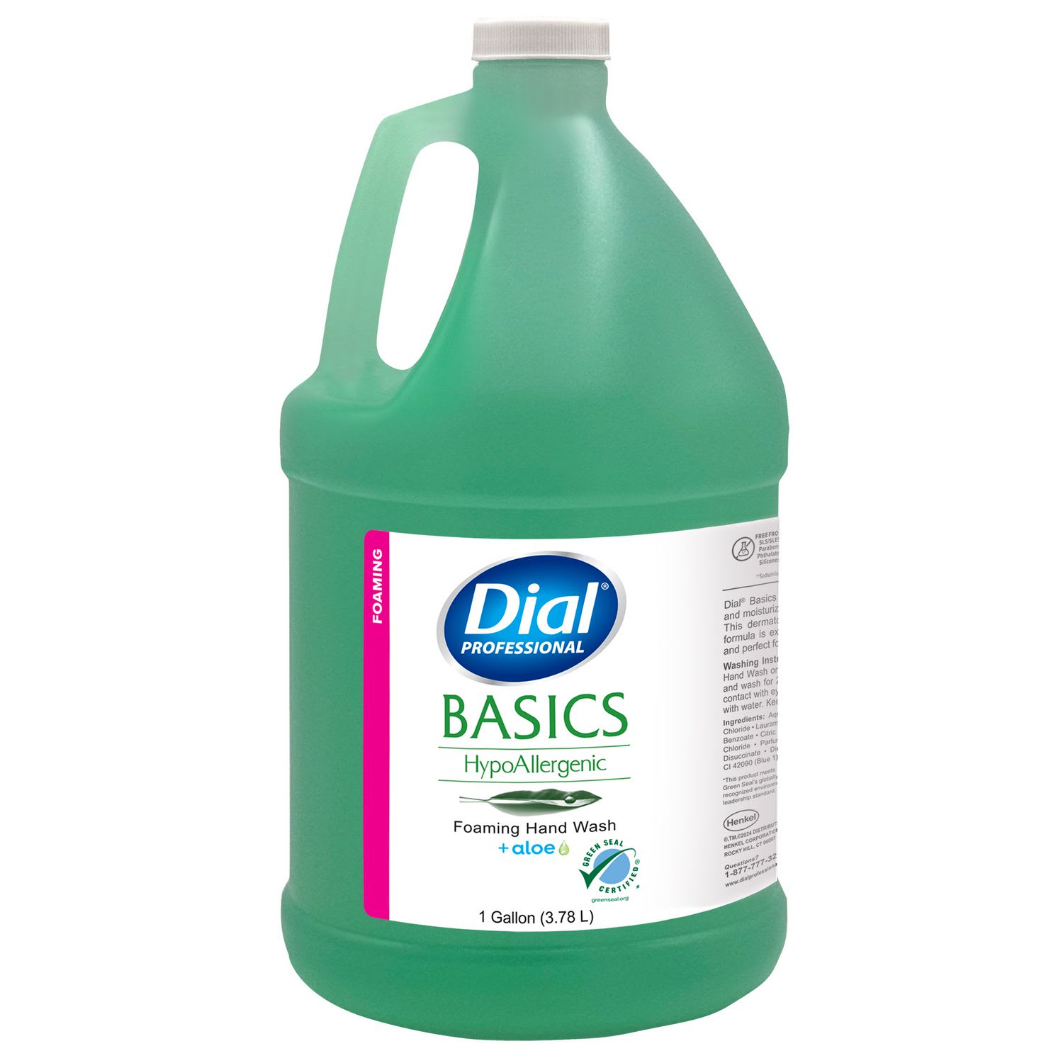 Dial Basics Hypoallergenic Hand Wash, Honeysuckle Scent, 1 gal, 4/Carton - Image 3
