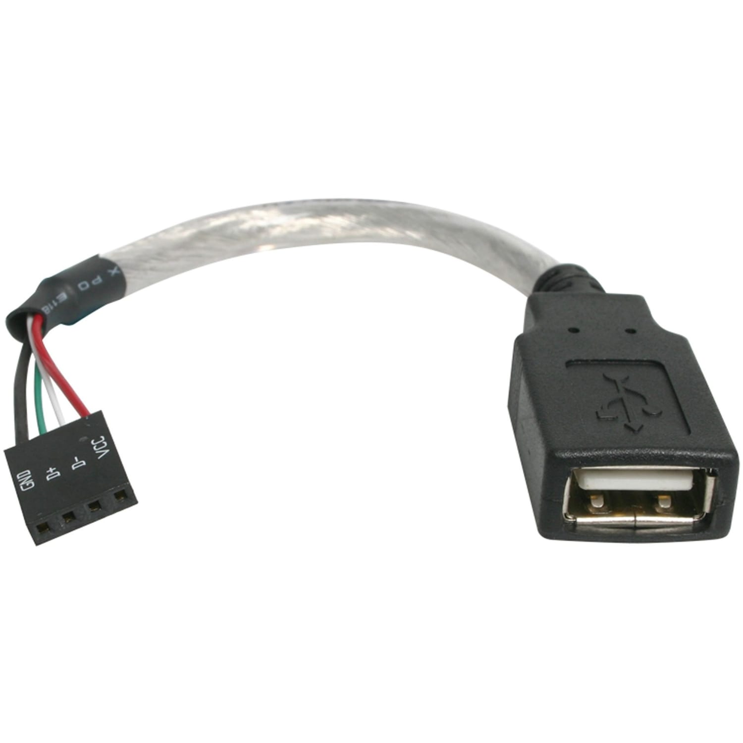 StarTech.com 6in USB 2.0 A to USB 4 Pin to Motherboard Header Adapter F/F - USB cable - USB (F) to 4 pin USB 2.0 header (F) - USBMBADAPT - USB cable - USB (F) to 4 pin USB 2.0 header (F) - 5.9 in - for P/N: 35FCREAD, 35FCREADBK, 35FCREADREM