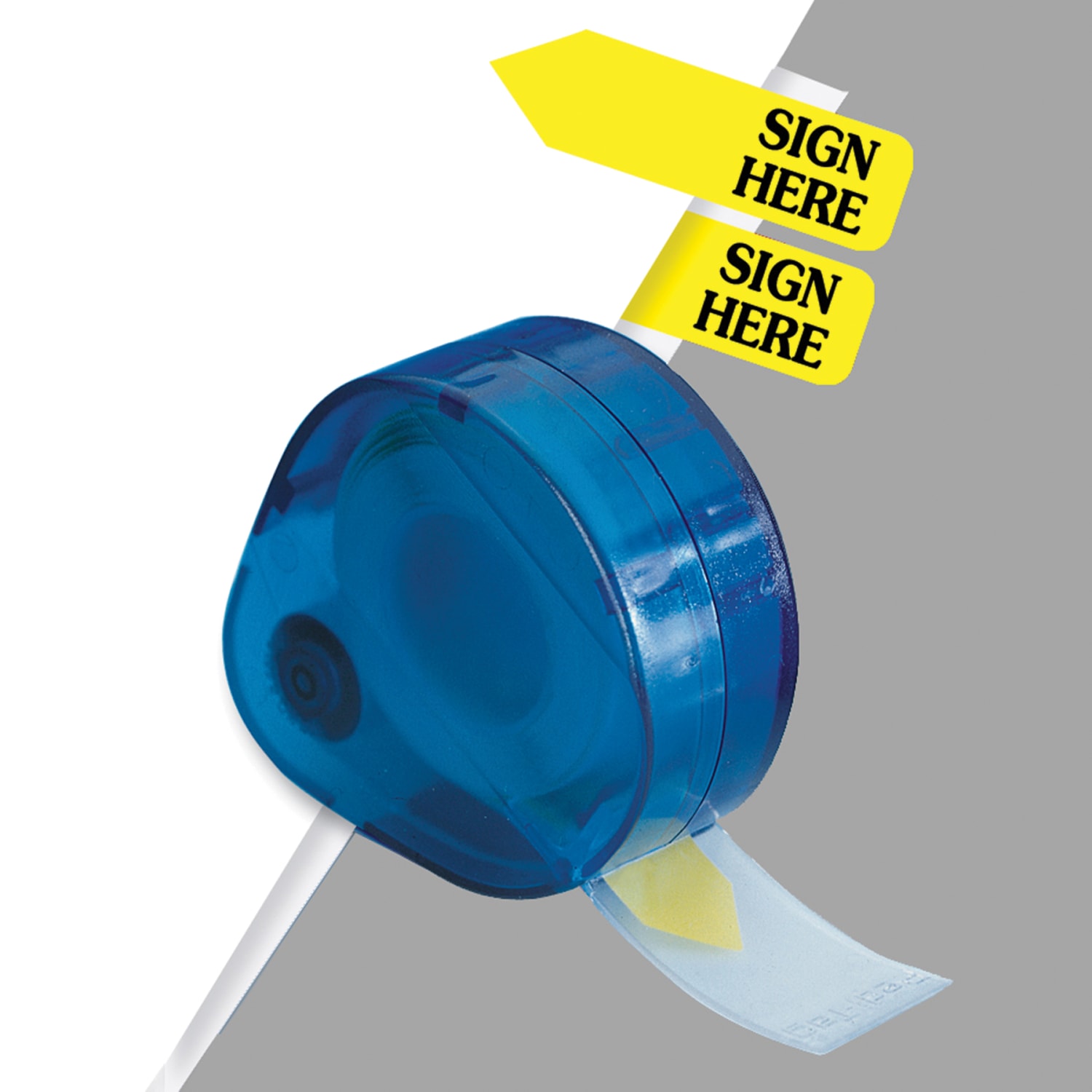 Redi-Tag Preprinted Signature Flags In Dispenser, SIGN HERE, Yellow - Image 3