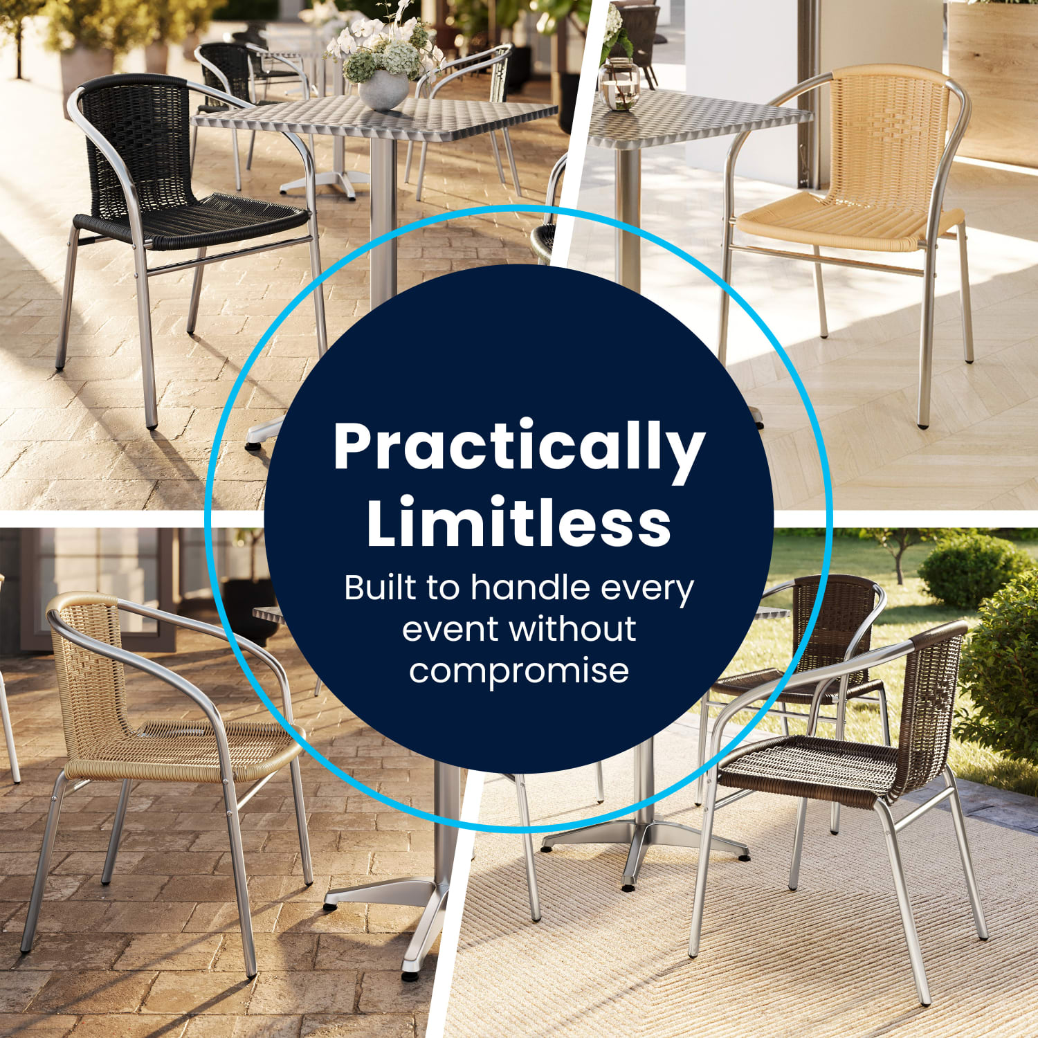 Flash Furniture Lila Rattan Commercial IndoorOutdoor Restaurant Stack Chairs BlackGray Set Of 4 Chairs PopularChairscom Flash Furniture Lila Rattan Commercial IndoorOutdoor Restaurant Stack Chairs BlackGray Set Of 4 Chairs PopularChairscom