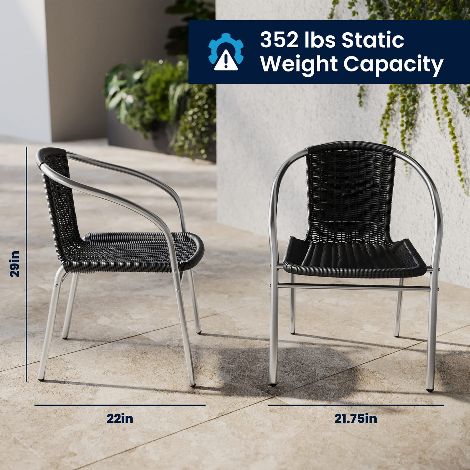 Flash Furniture Lila Rattan Commercial IndoorOutdoor Restaurant Stack Chairs BlackGray Set Of 4 Chairs PopularChairscom Flash Furniture Lila Rattan Commercial IndoorOutdoor Restaurant Stack Chairs BlackGray Set Of 4 Chairs PopularChairscom