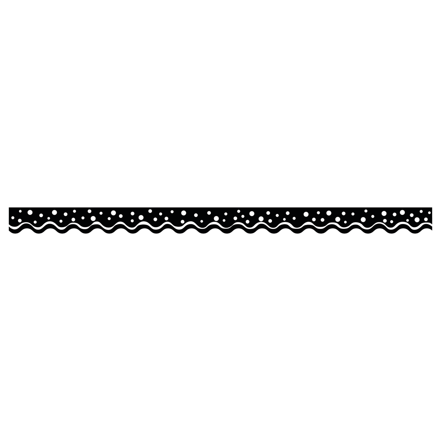 Barker Creek Scalloped-Edge Border Strips, 2 1/4in x 36in, Happy Black, Pre-K To College, Pack Of 26 - Image 3