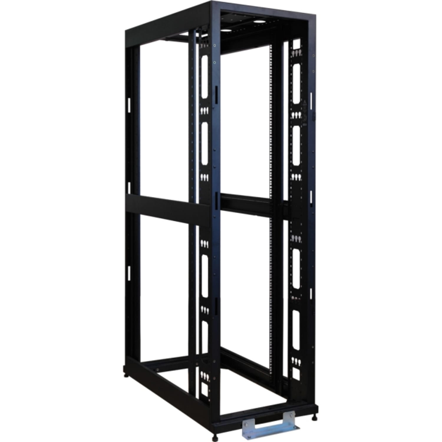 Tripp Lite 48U 4-Post Open Frame Rack Cabinet Square Holes 3000lb Capacity - Rack open frame - 4-post - black - 48U - 19in - Image 3