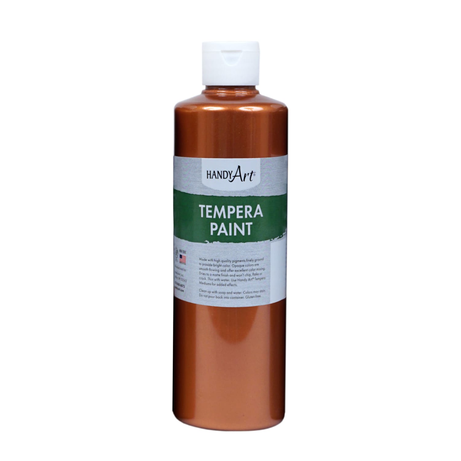 Handy Art Metallic Tempera Paints, 16 Oz, Copper, Pack Of 3 Paints - Image 3