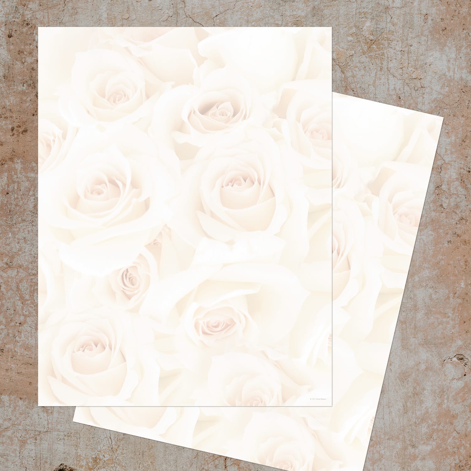 Great Papers! Design Letterhead Paper Stationery, 8-1/2in x 11in, Blush Roses, Pack Of 80 Sheets - Image 4