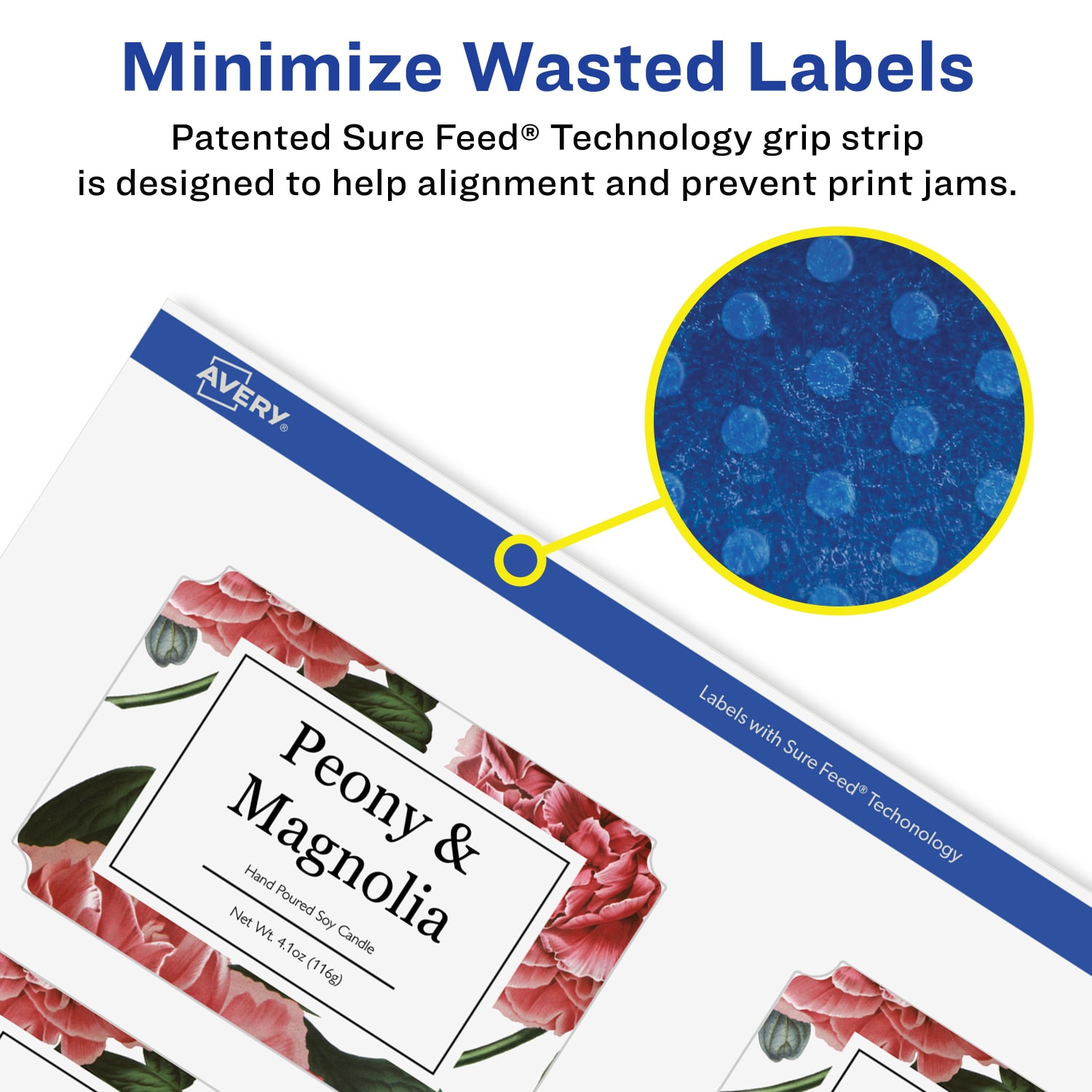Avery Removable Labels With Sure Feed, 94267-RMP15, Rectangle Scalloped, 2in x 3in, White, Pack Of 120 Labels - Image 5