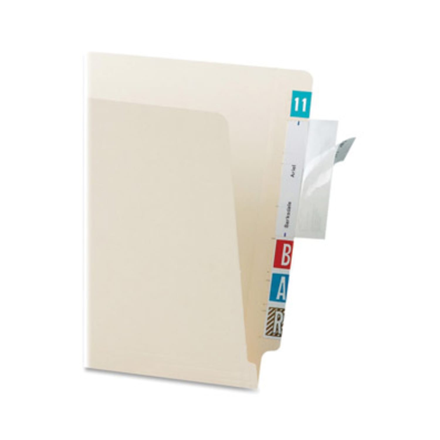 Tabbies Self-Adhesive File Folder Label Protectors, 3 1/2in x 2in, Clear, Pack Of 100
