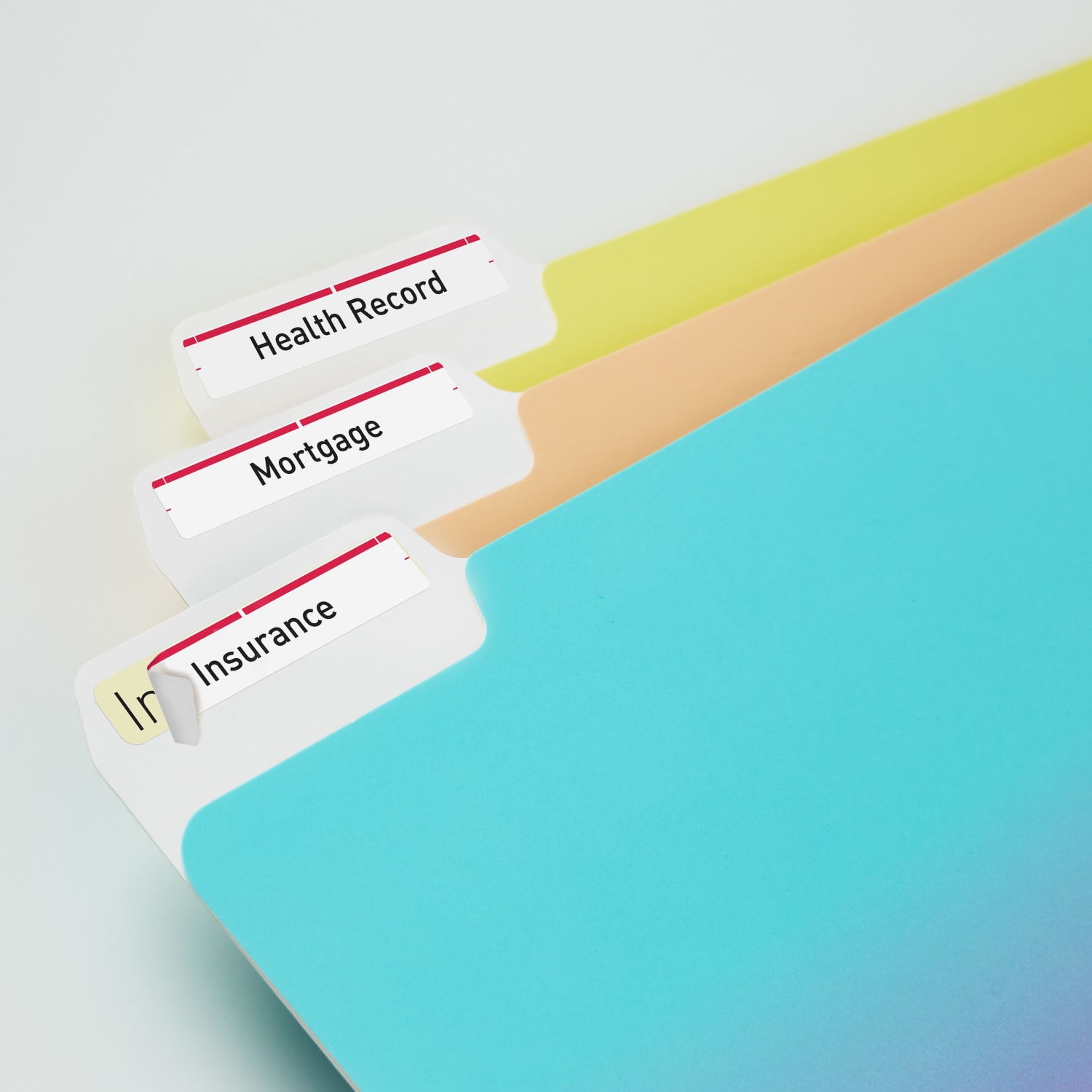 Avery TrueBlock Permanent Inkjet/Laser File Folder Labels, 5066, 2/3in x 3 7/16in, Red, Box Of 1,500 - Image 3